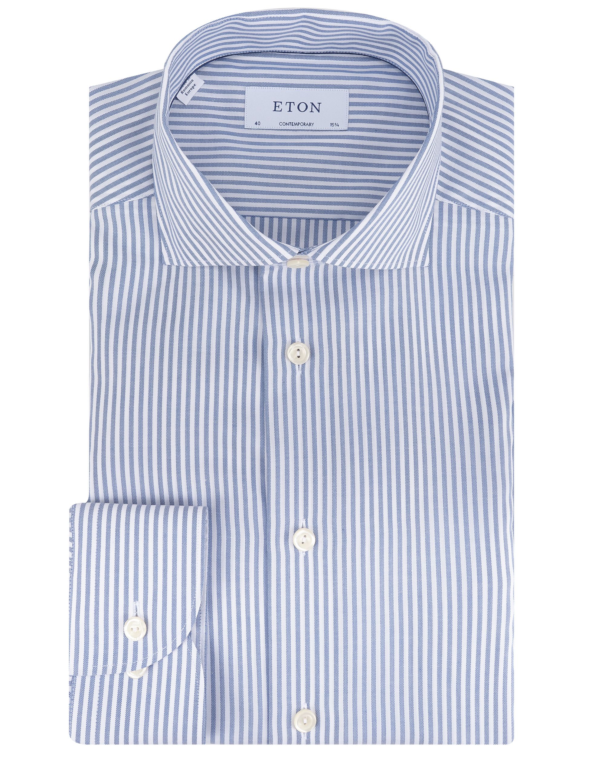 ETON Overhemd LM Blauw 091976-001-39
