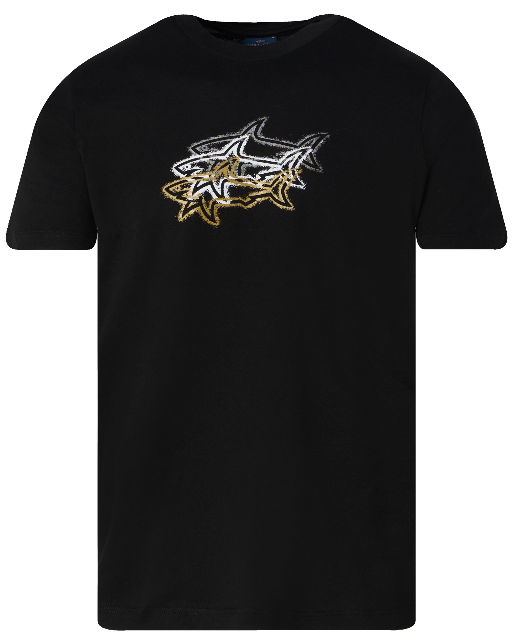 Paul & Shark T-shirt KM Zwart 092031-001-XXL