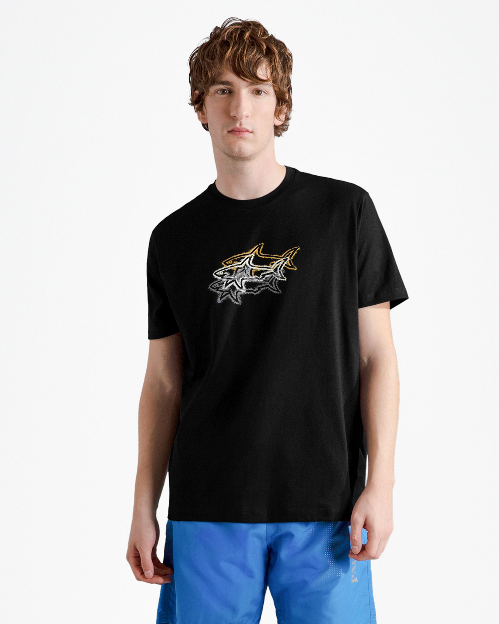 Paul & Shark T-shirt KM Zwart 092031-001-XXL