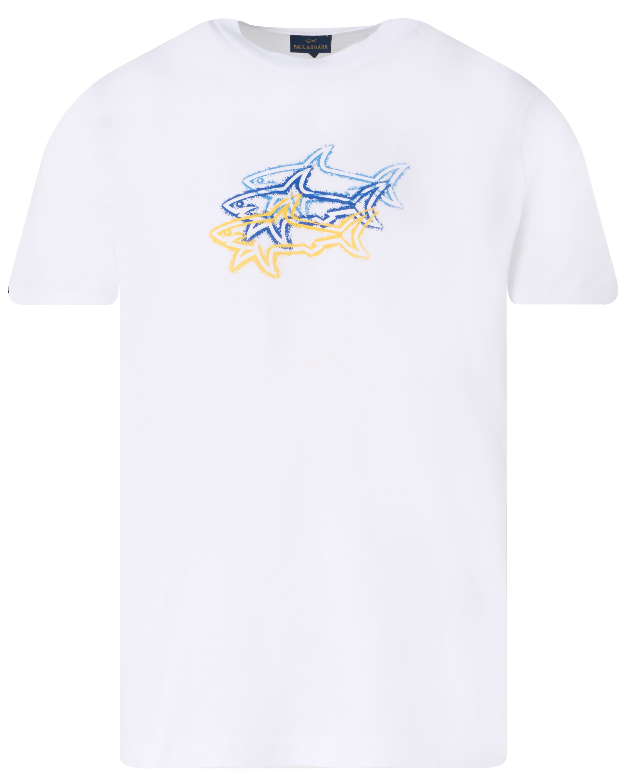 Paul & Shark T-shirt KM Ecru 092032-001-M