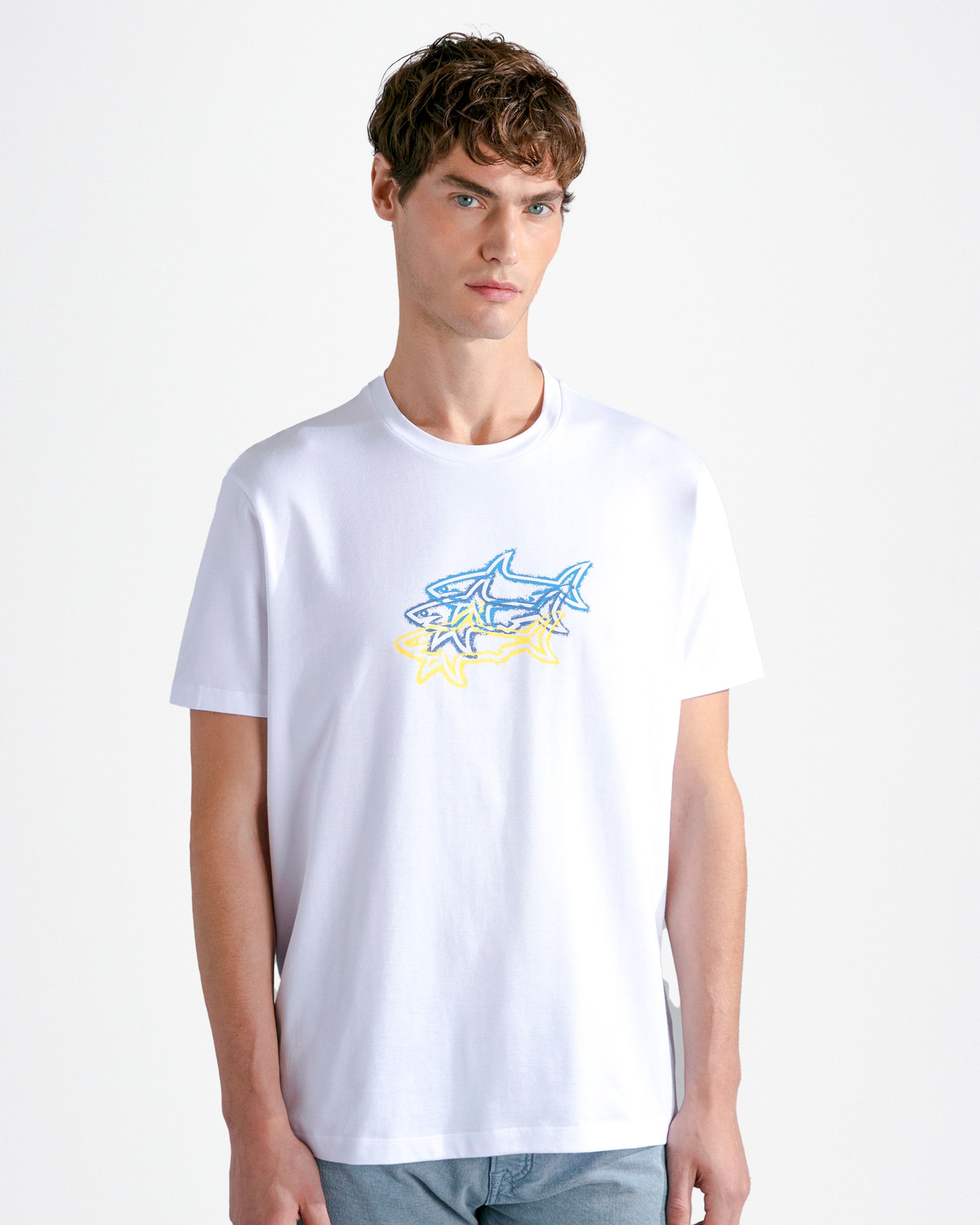 Paul & Shark T-shirt KM Ecru 092032-001-M