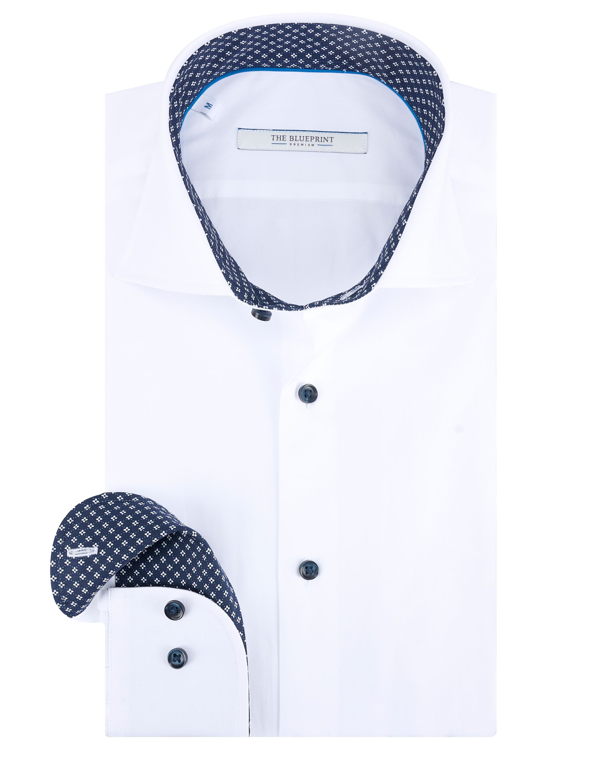 The BLUEPRINT Premium - Trendy Overhemd LM WHITE 092058-001-L