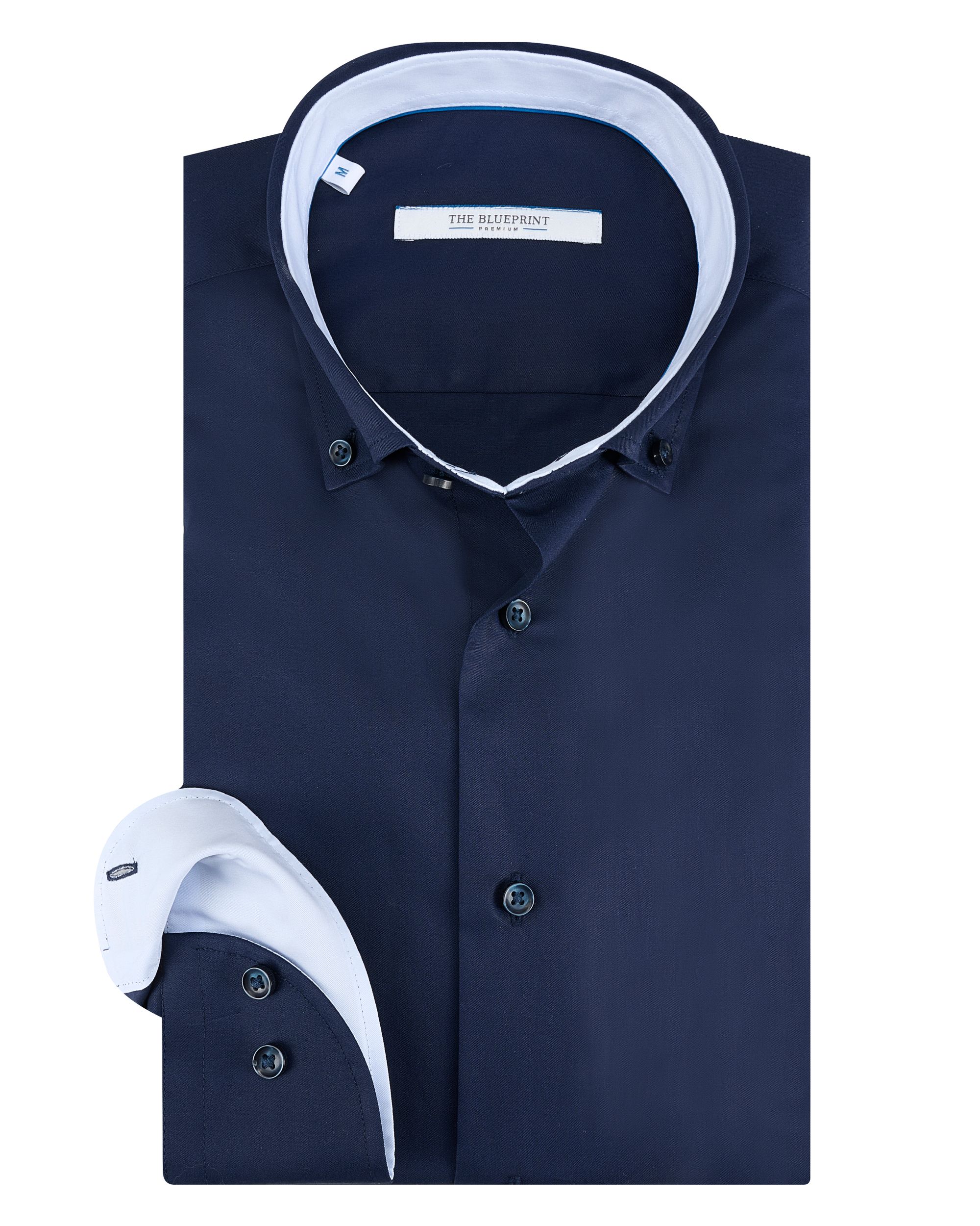 The BLUEPRINT Premium - Trendy Overhemd LM NAVY 092060-001-L