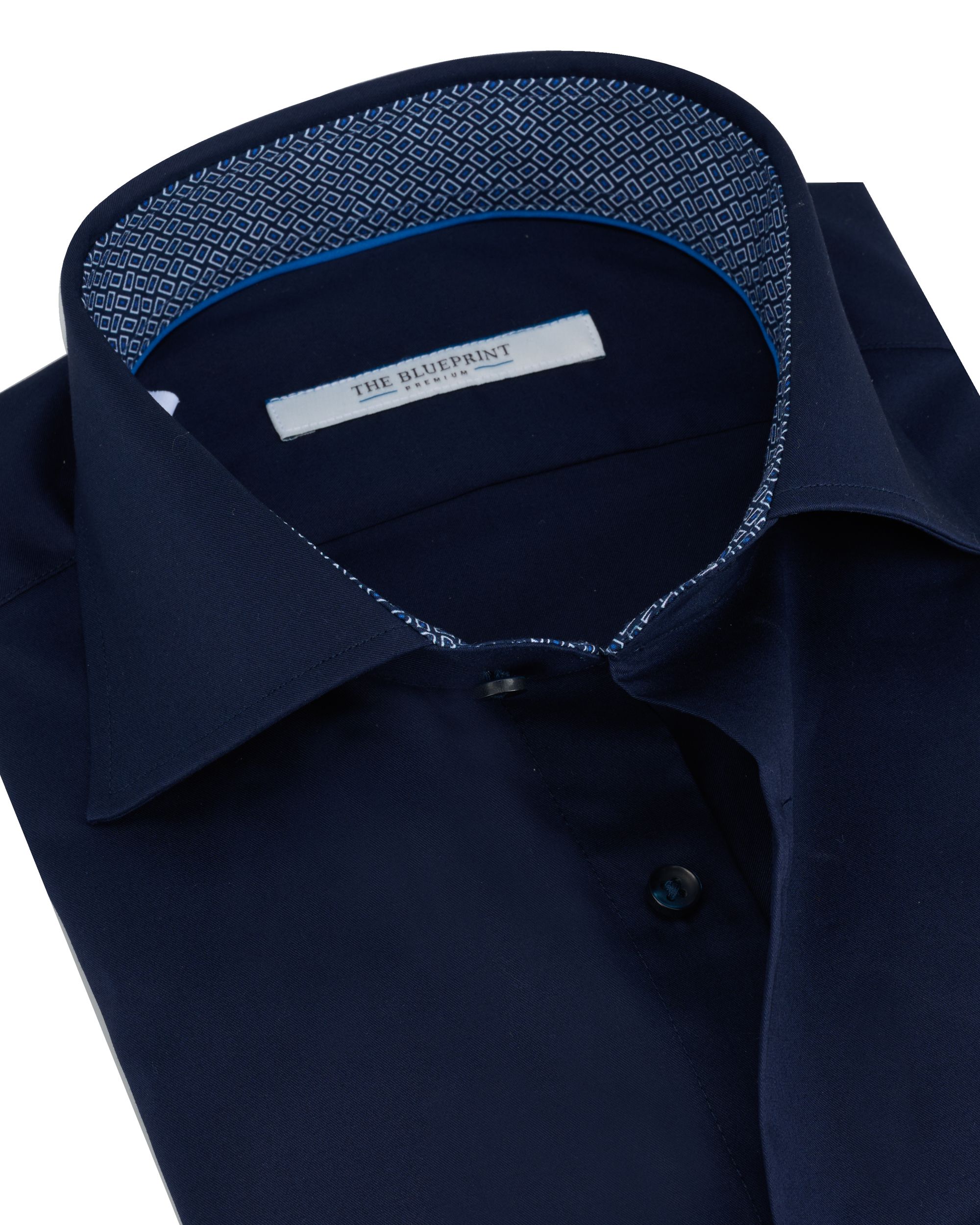 The BLUEPRINT Premium -Trendy Overhemd LM NAVY 092067-001-L