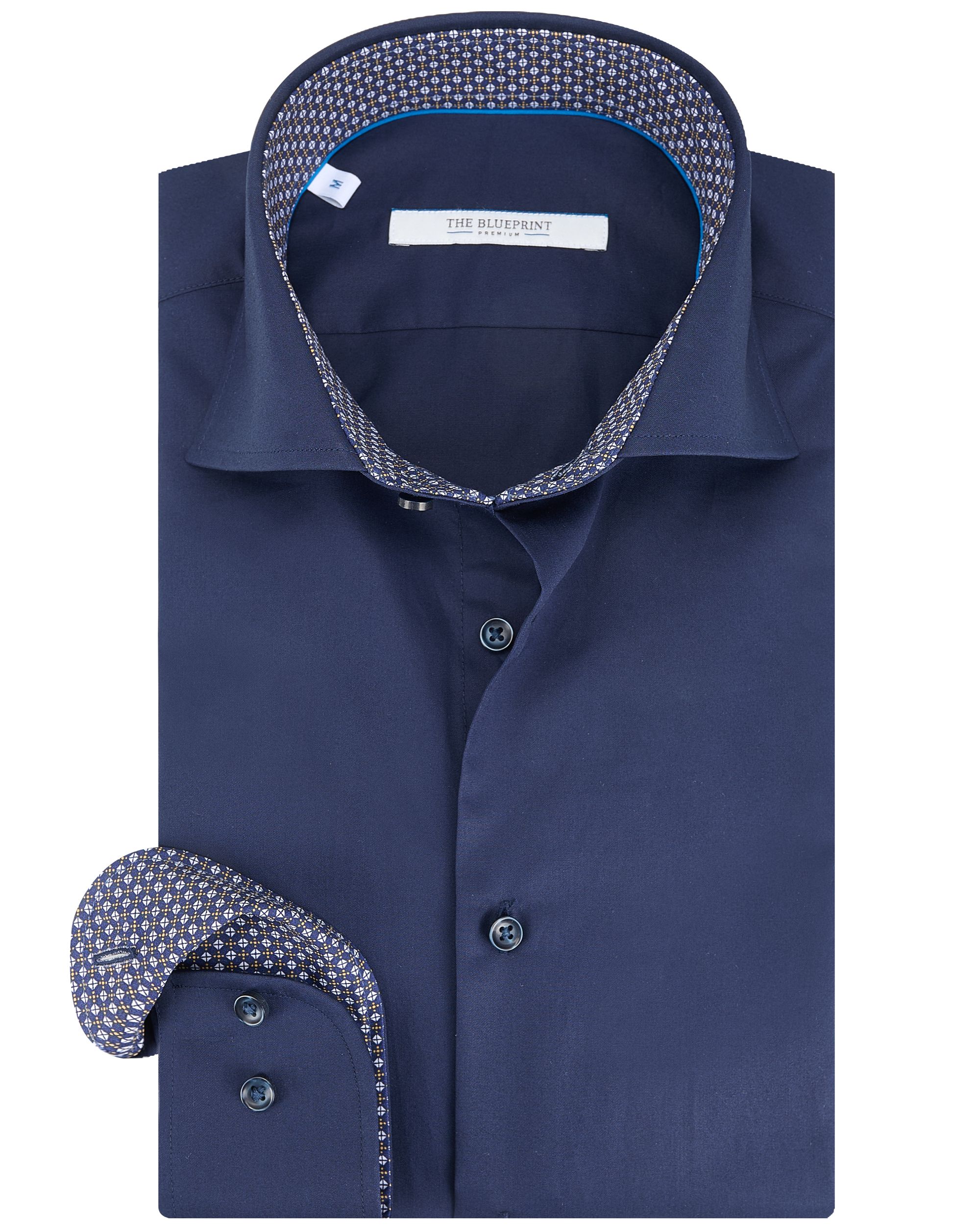 The BLUEPRINT Premium - Trendy Overhemd LM NAVY 092074-001-L