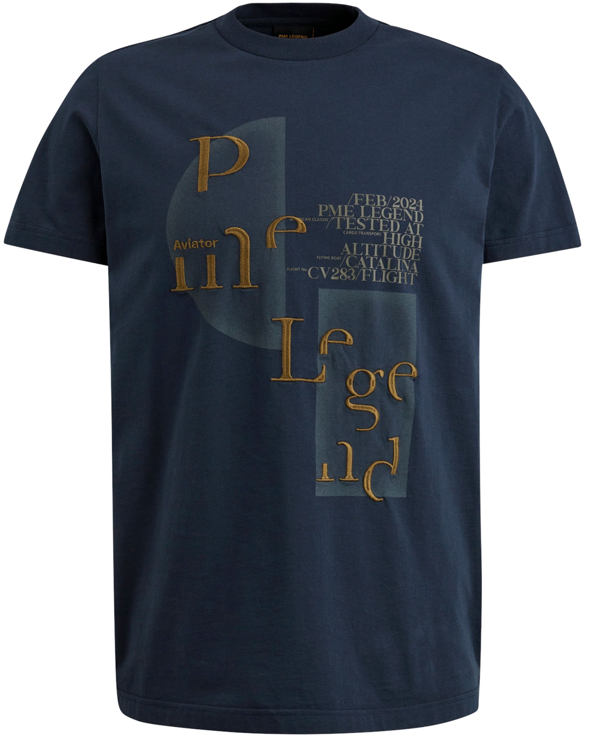 PME Legend T-shirt KM Blauw 092297-001-L