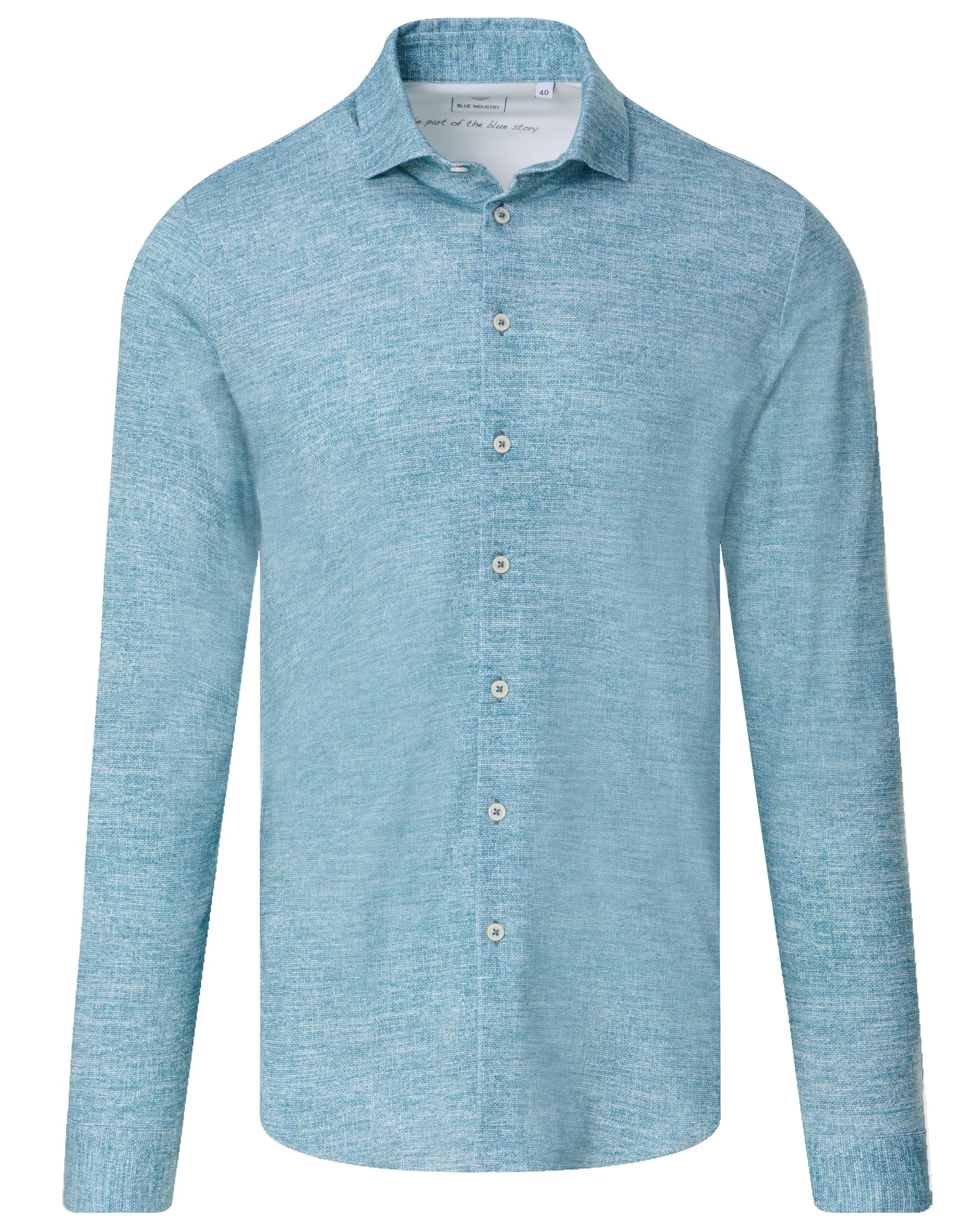 Blue Industry Casual Overhemd LM Blauw 092877-001-37