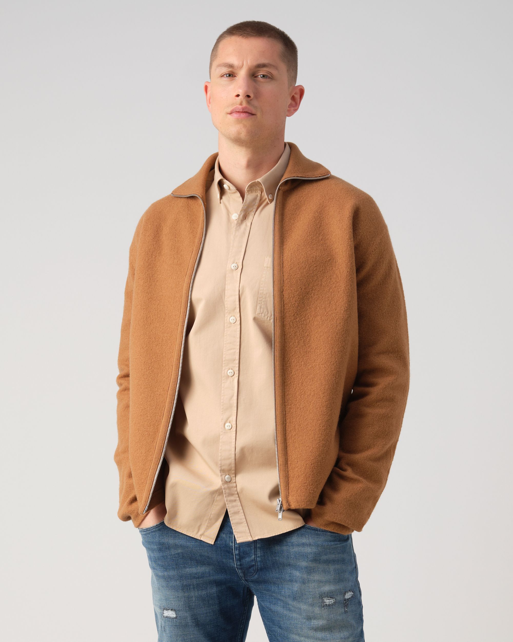 J.C. RAGS Randy Vest Toasted coconut 093349-002-L
