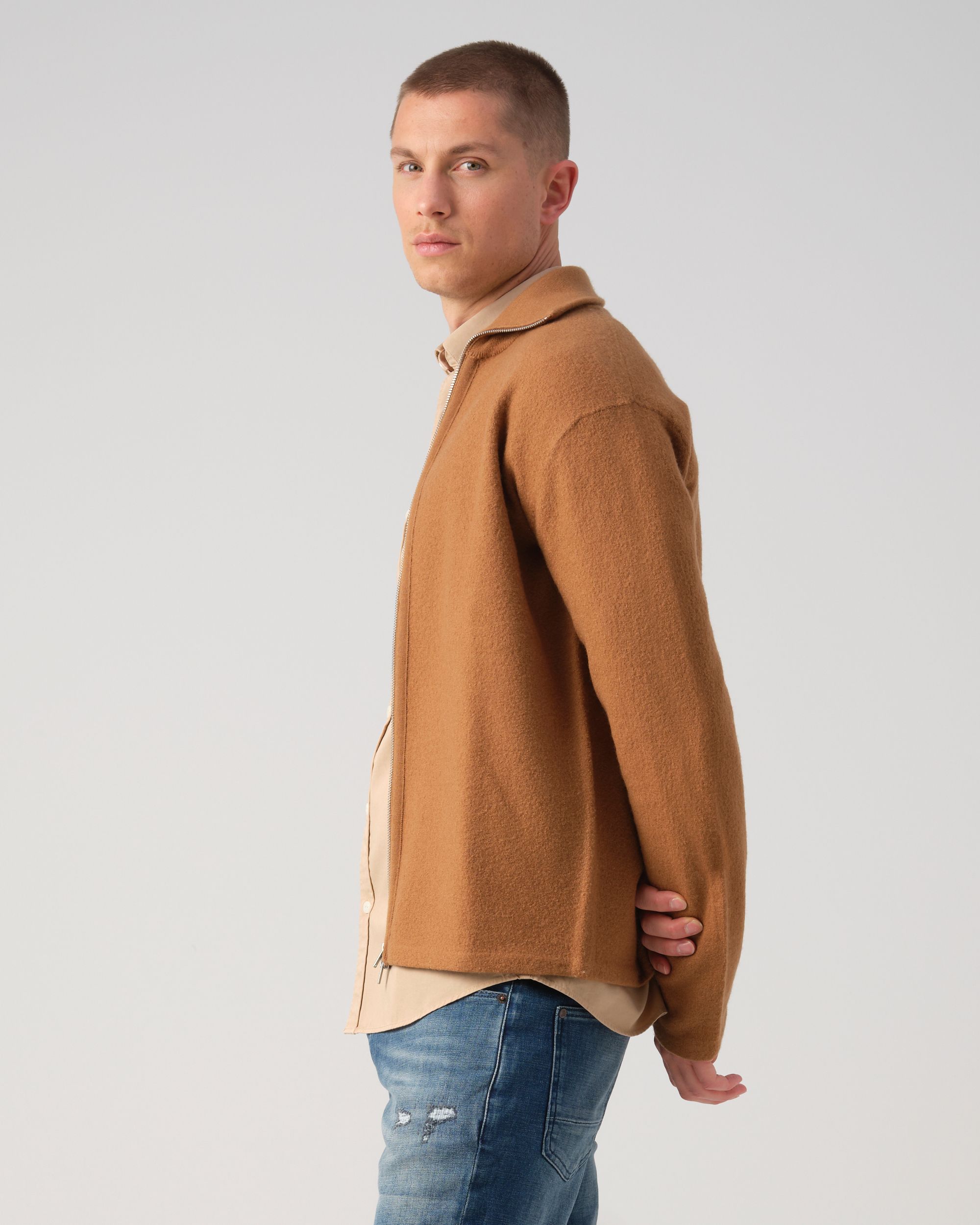 J.C. RAGS Randy Vest Toasted coconut 093349-002-L