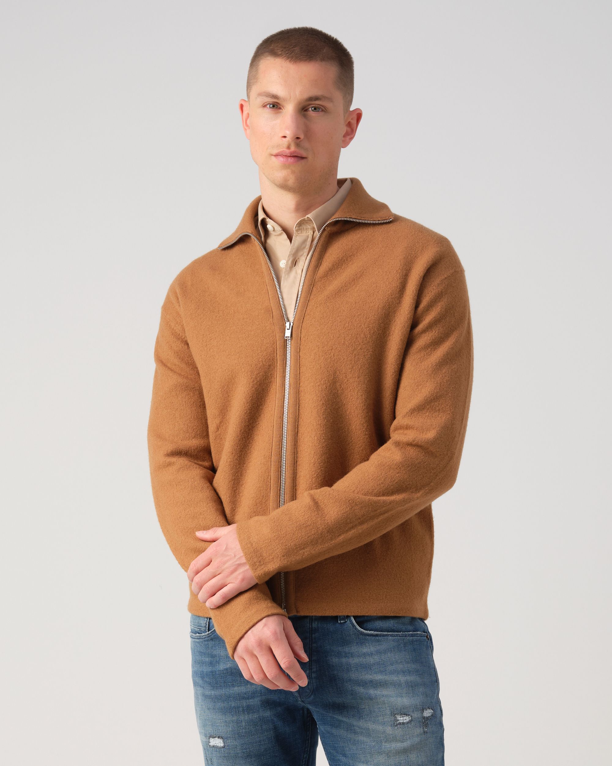 J.C. RAGS Randy Vest Toasted coconut 093349-002-L