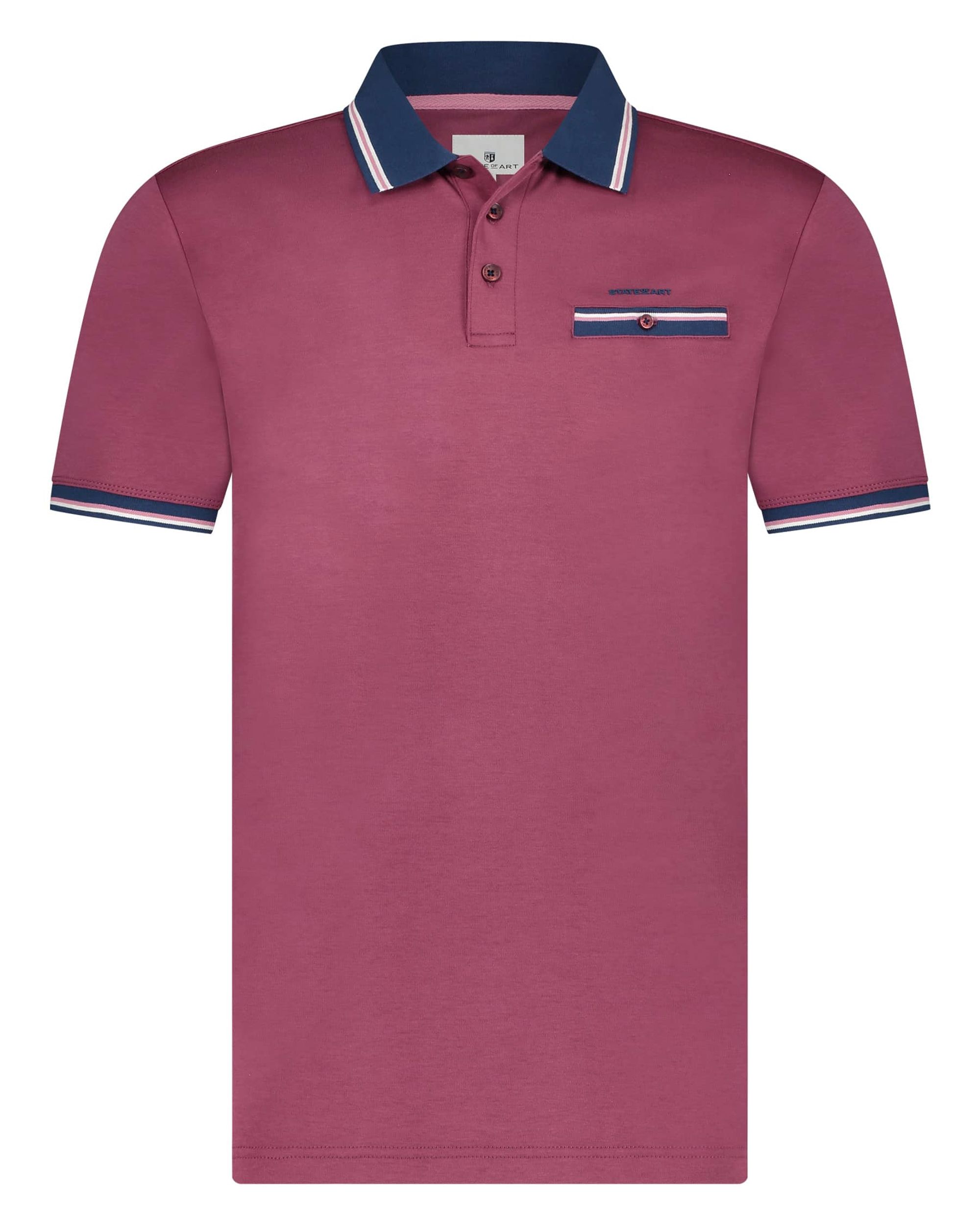 State of Art Polo KM Donker rood 093430-001-4XL