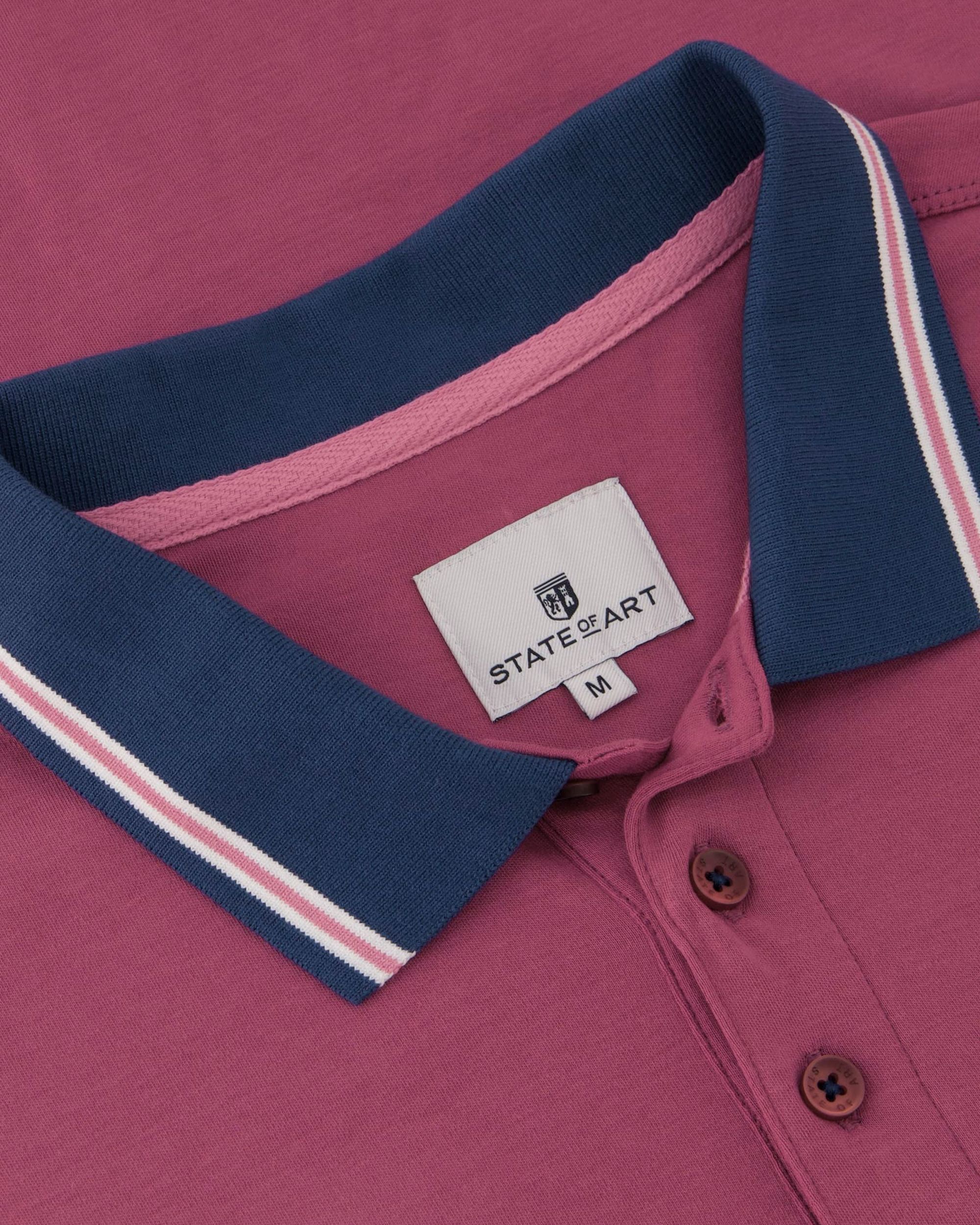 State of Art Polo KM Donker rood 093430-001-4XL