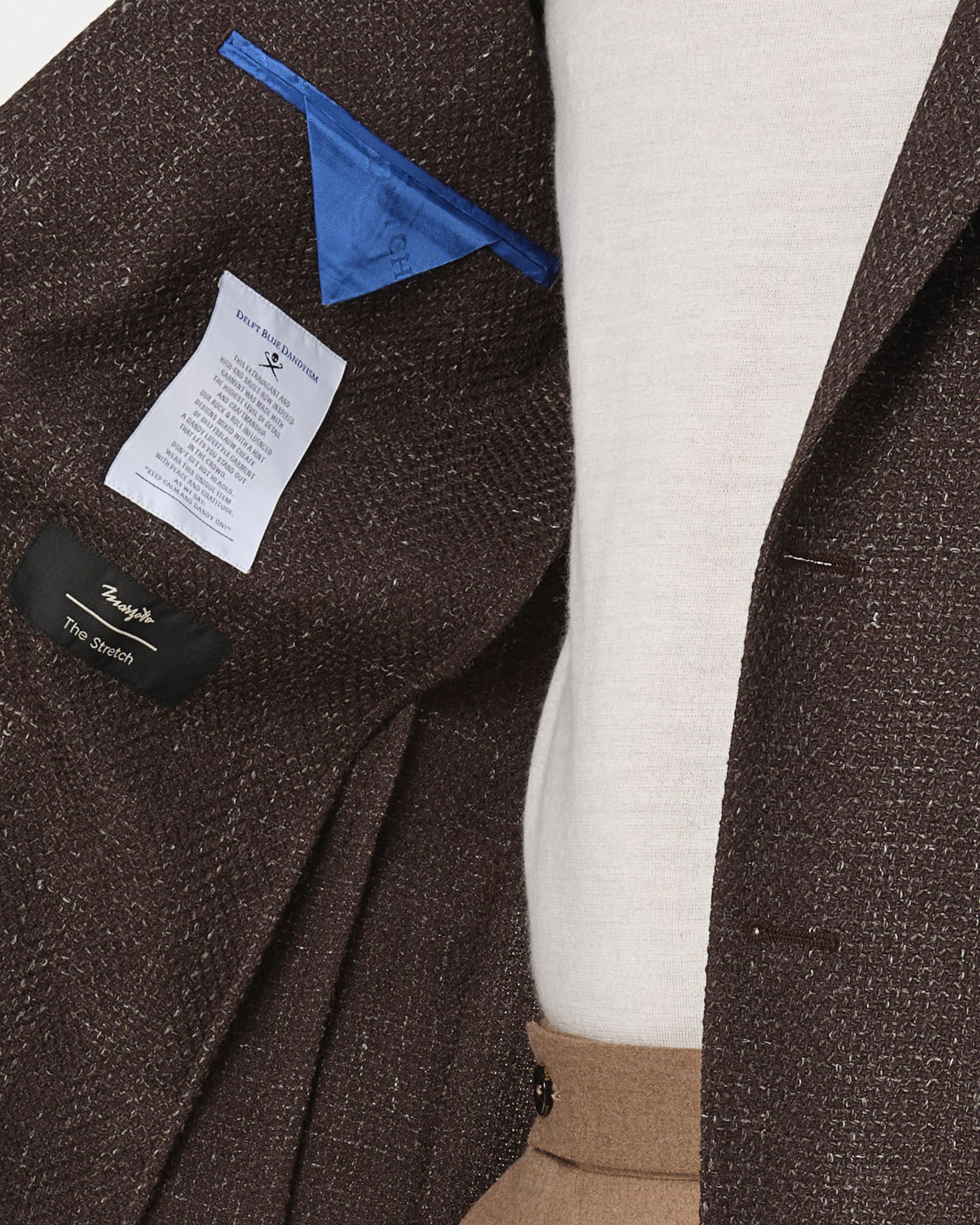 Dutch Dandies Devon Colbert Bruin uni 093511-001-46