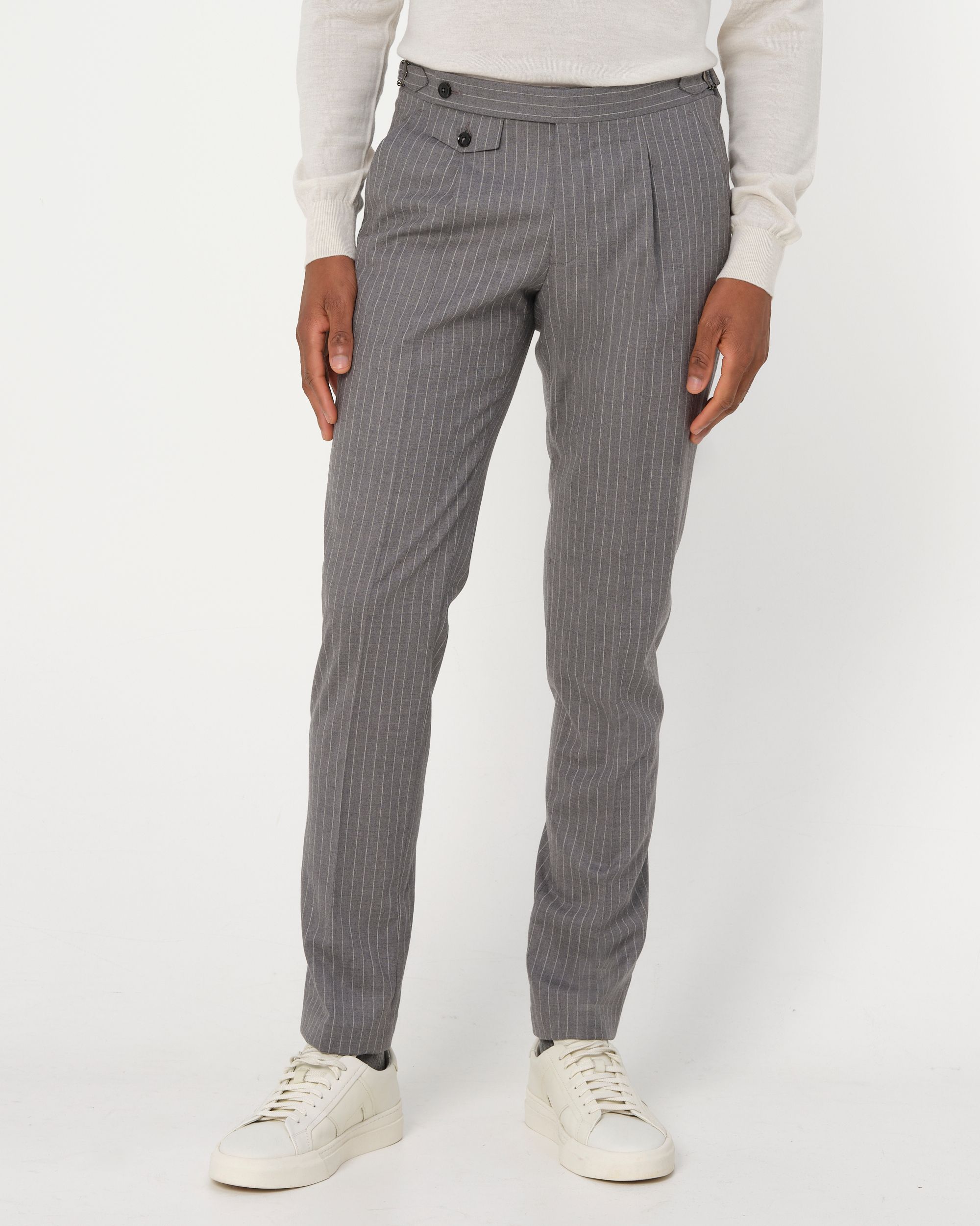 Dutch Dandies Pisa Mix & Match Pantalon Grijs streep 093525-001-46
