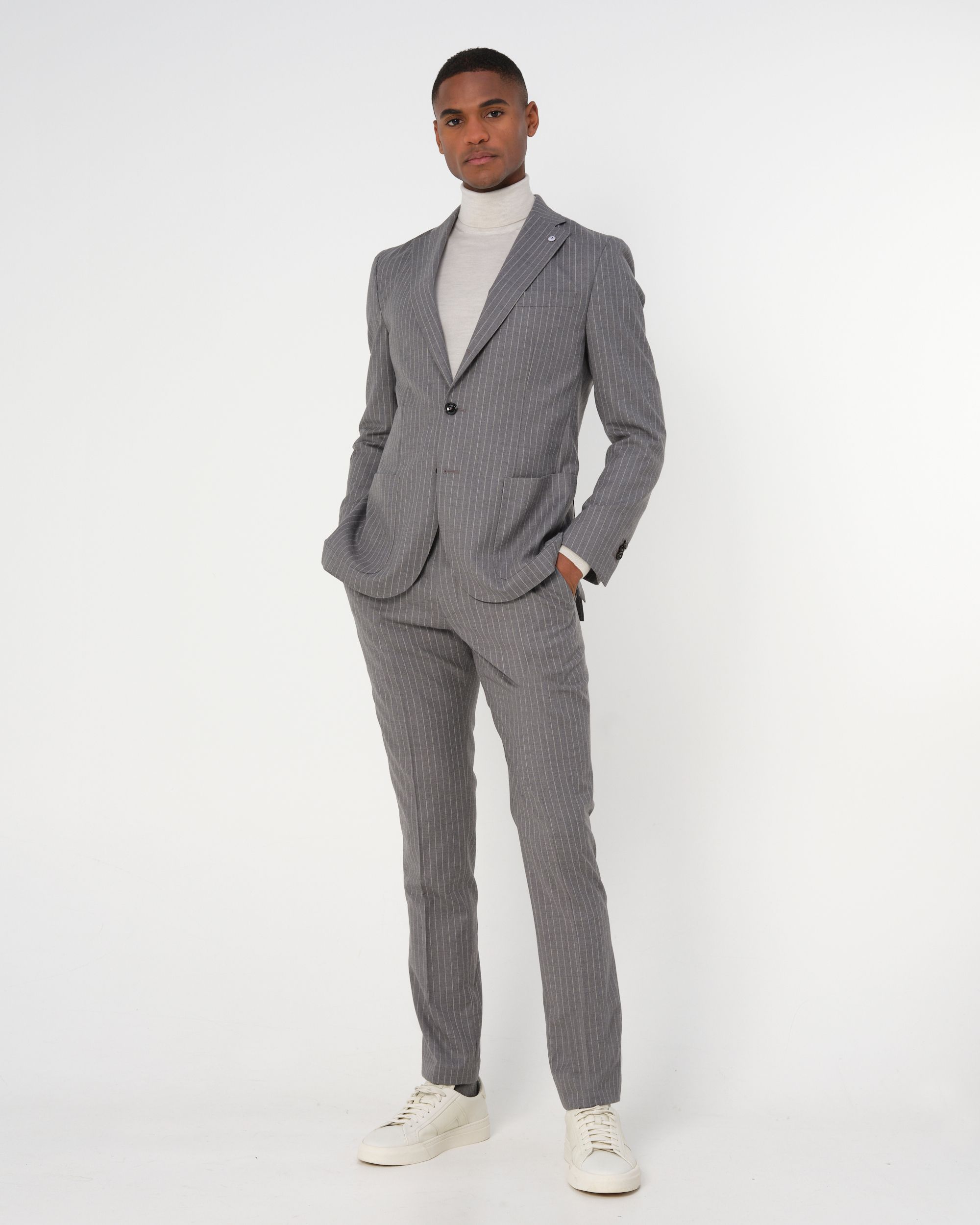 Dutch Dandies Pisa Mix & Match Pantalon Grijs streep 093525-001-46