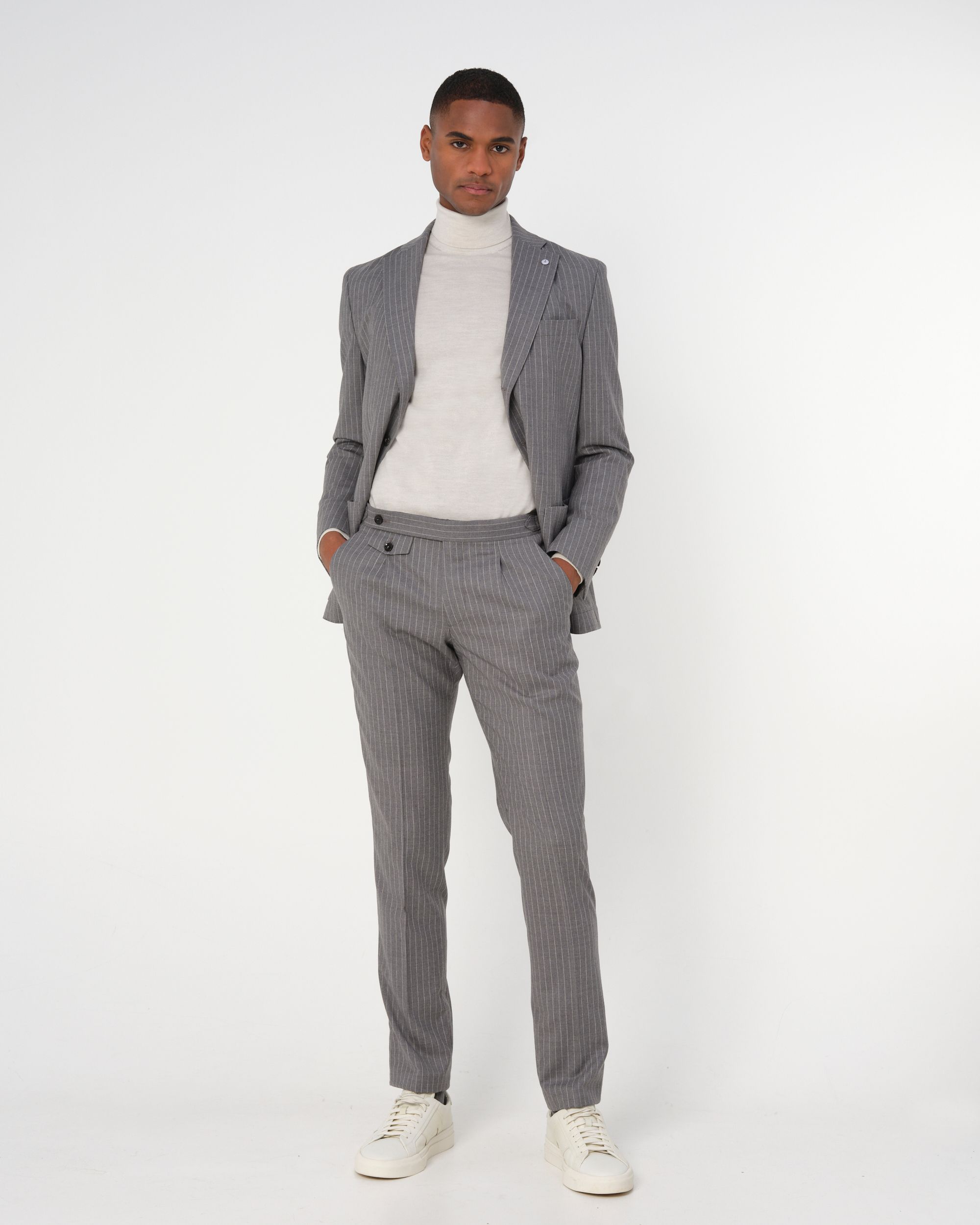 Dutch Dandies Pisa Mix & Match Pantalon Grijs streep 093525-001-46