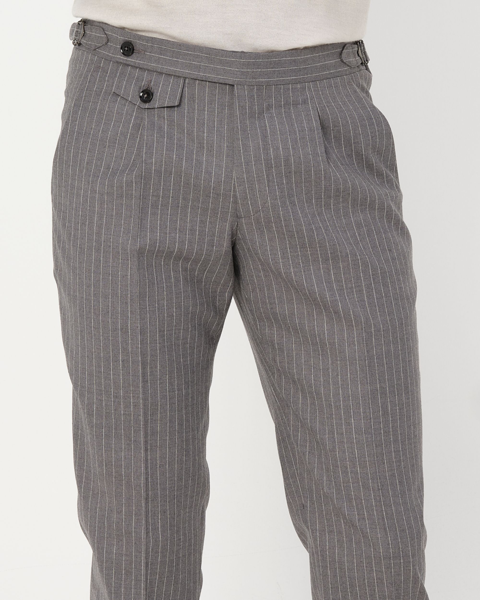 Dutch Dandies Pisa Mix & Match Pantalon Grijs streep 093525-001-46