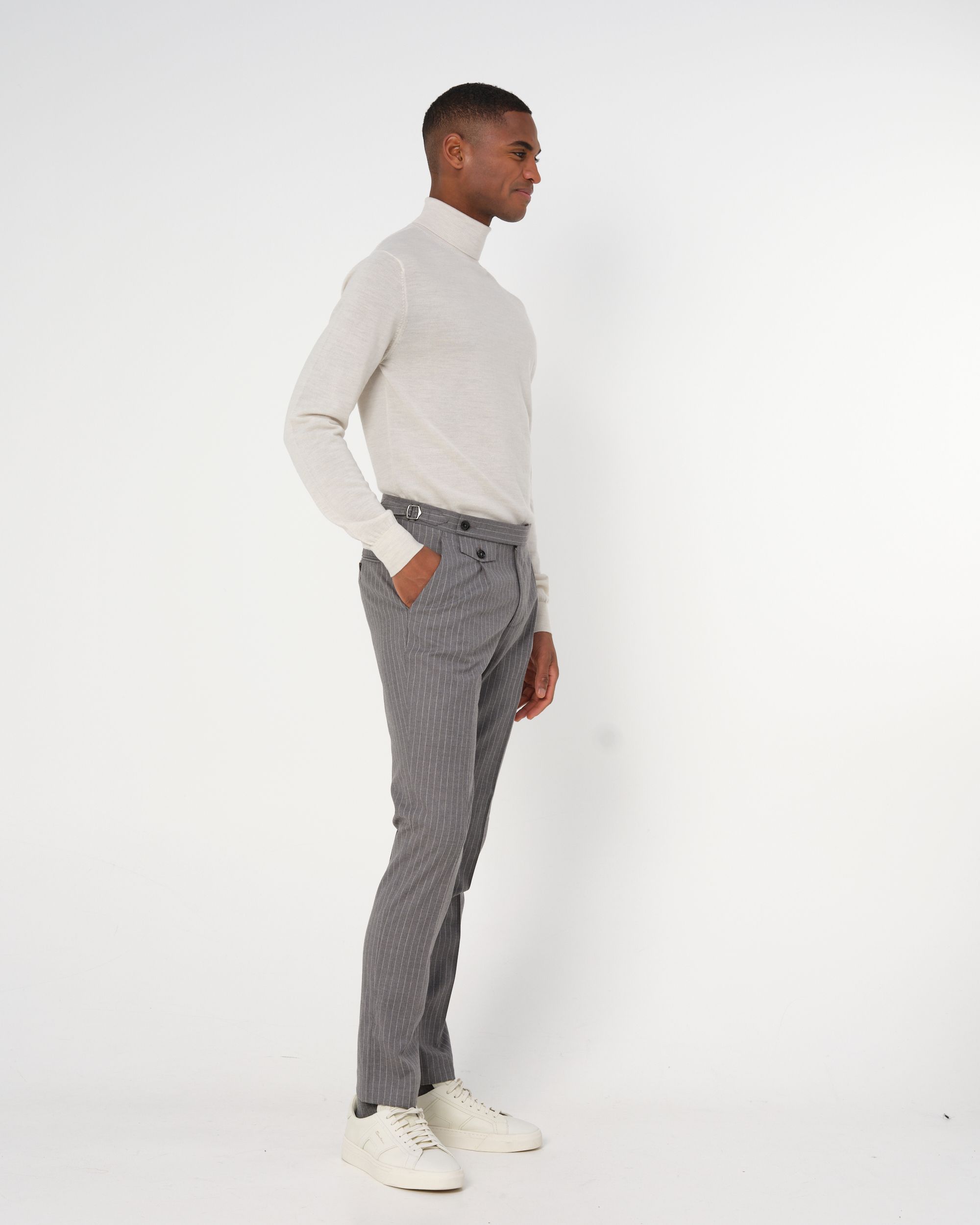 Dutch Dandies Pisa Mix & Match Pantalon Grijs streep 093525-001-46