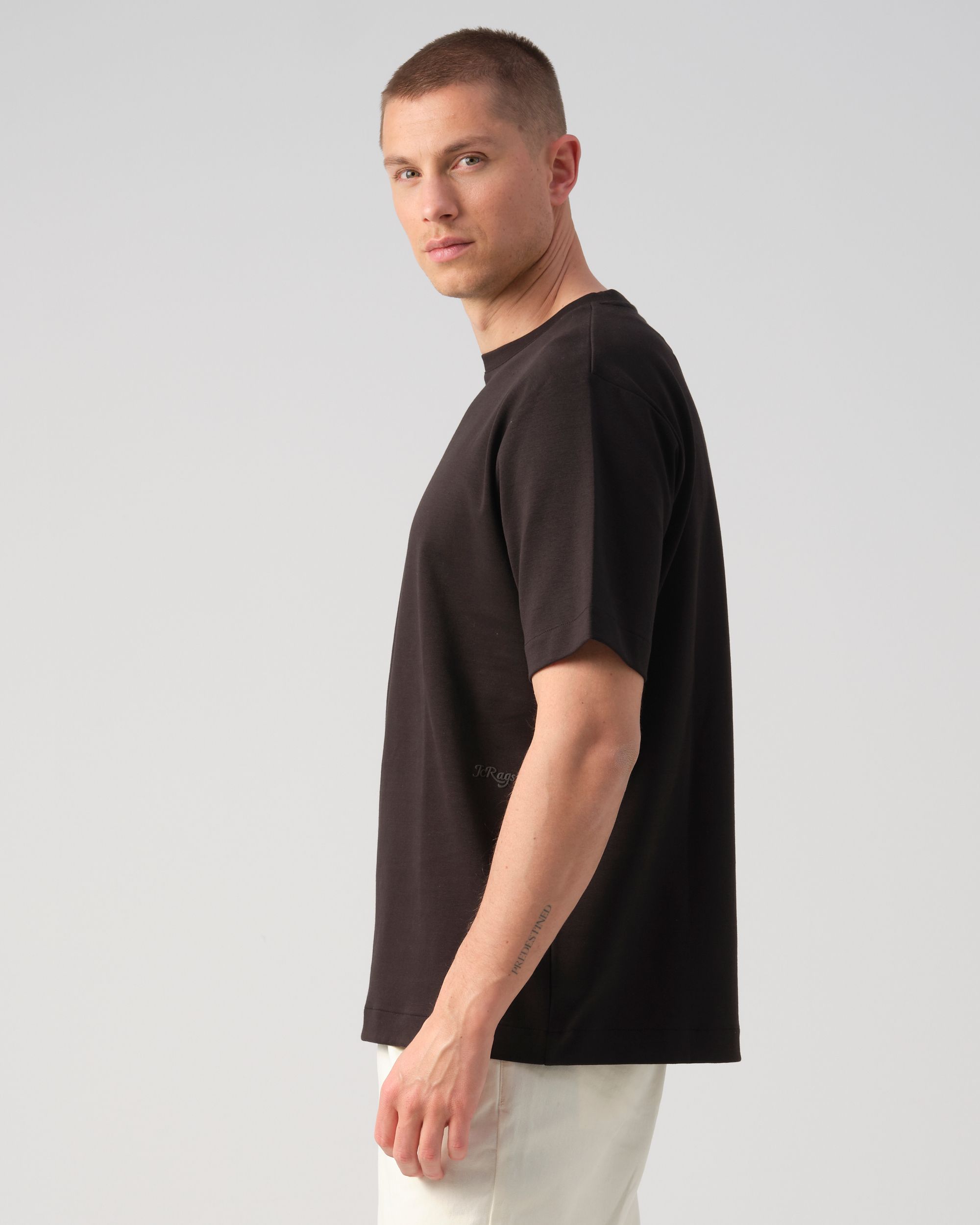 J.C. RAGS Ruben T-shirt KM  Black 093532-001-L