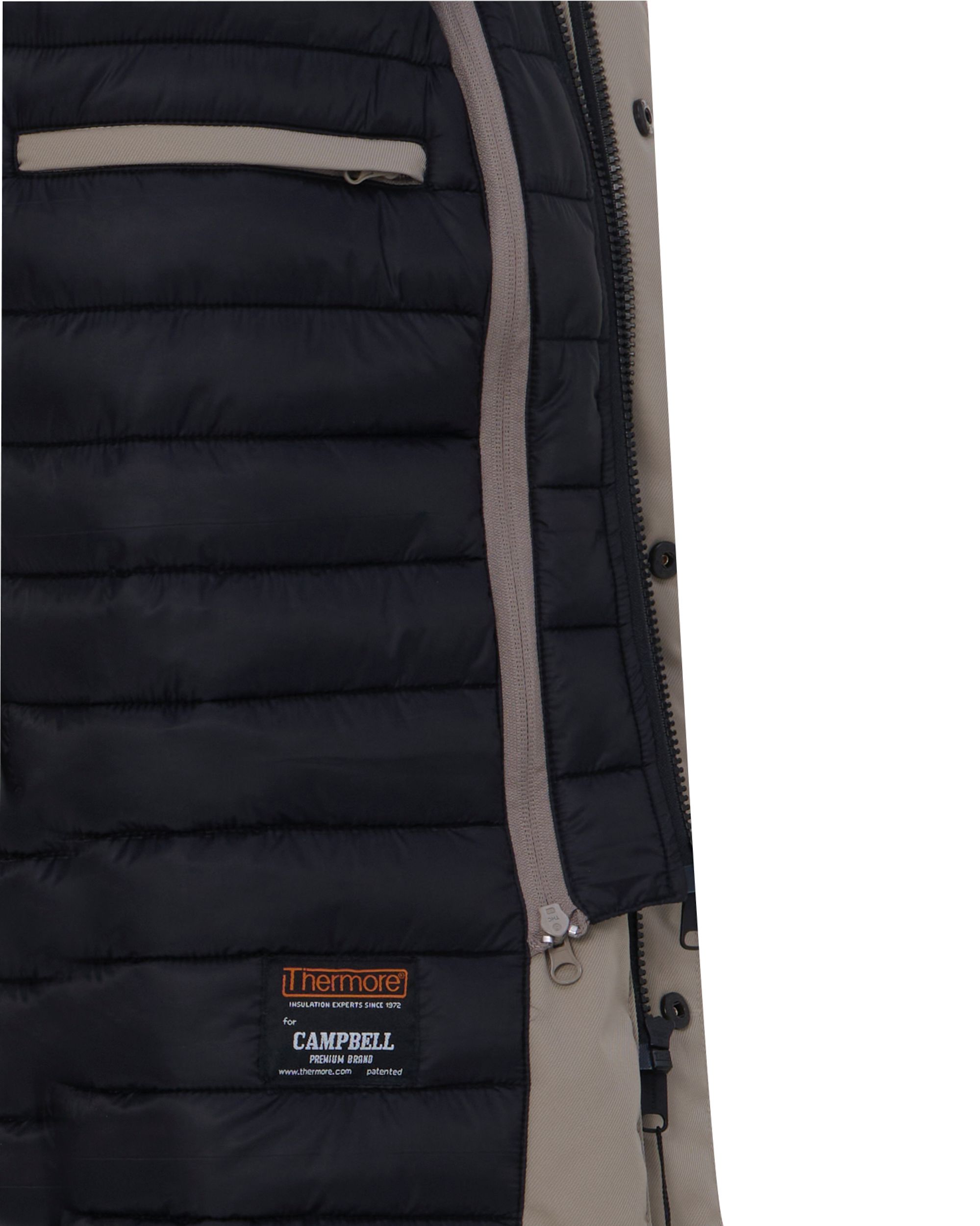Campbell Lunna Parka Lichtgrijs uni 093548-001-L
