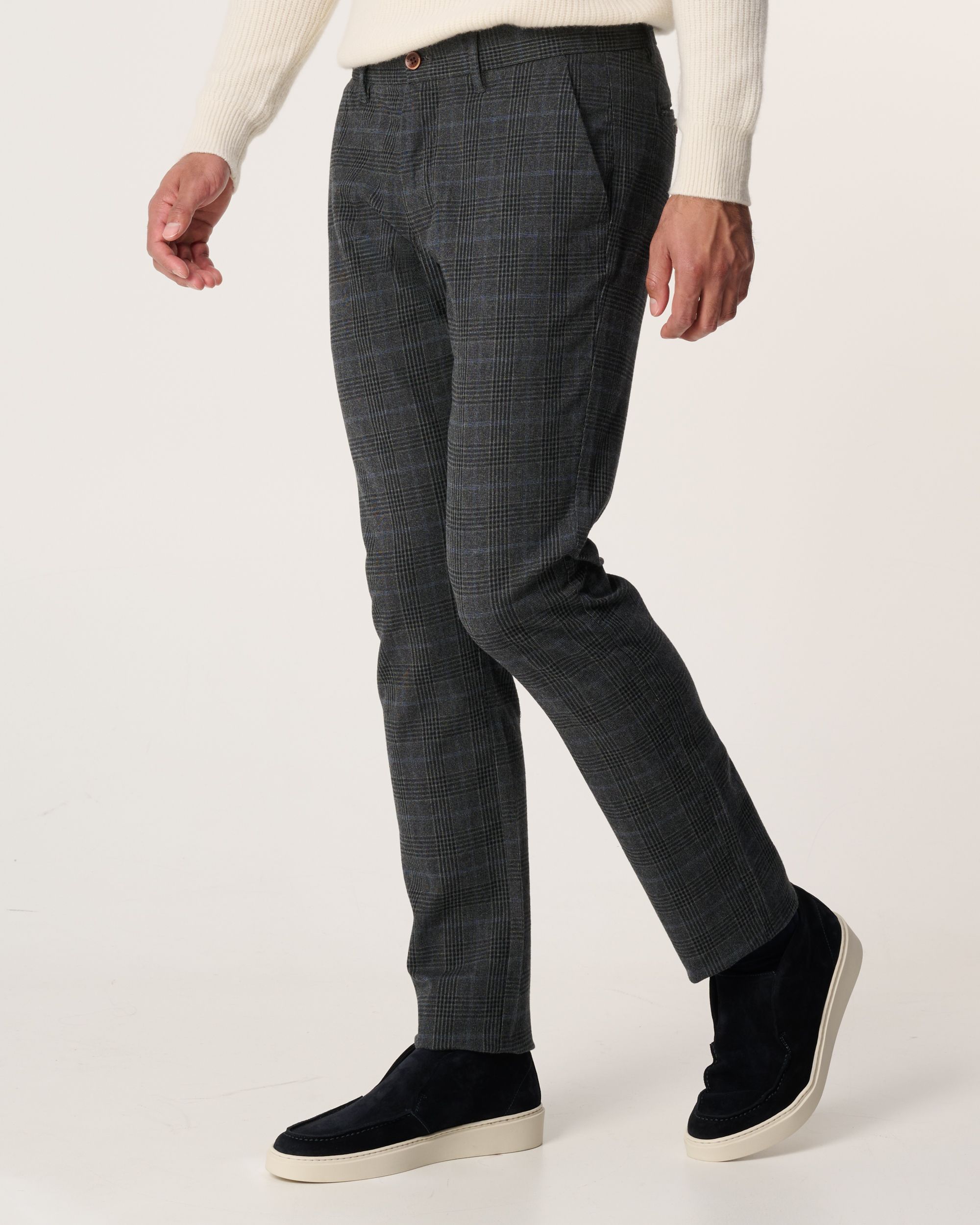 Campbell Henry Chino Navy grote ruit 093553-001-30/34