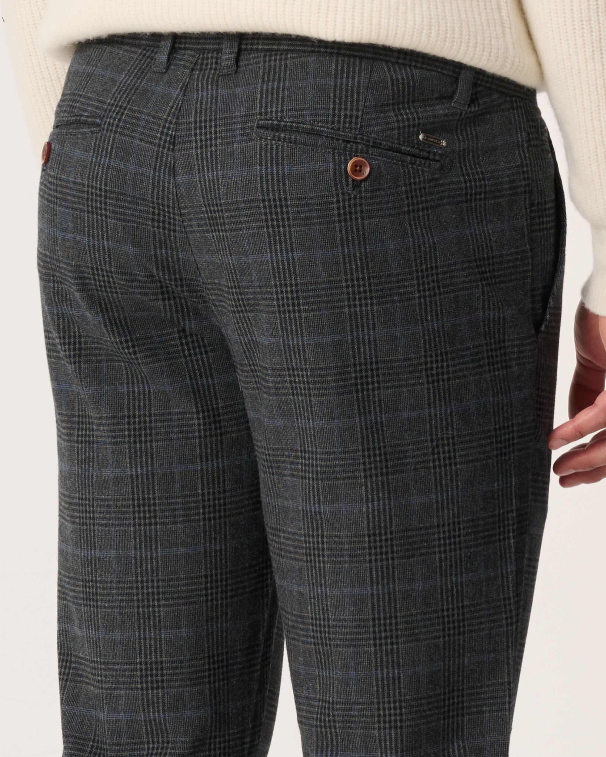 Campbell Henry Chino Navy grote ruit 093553-001-30/34
