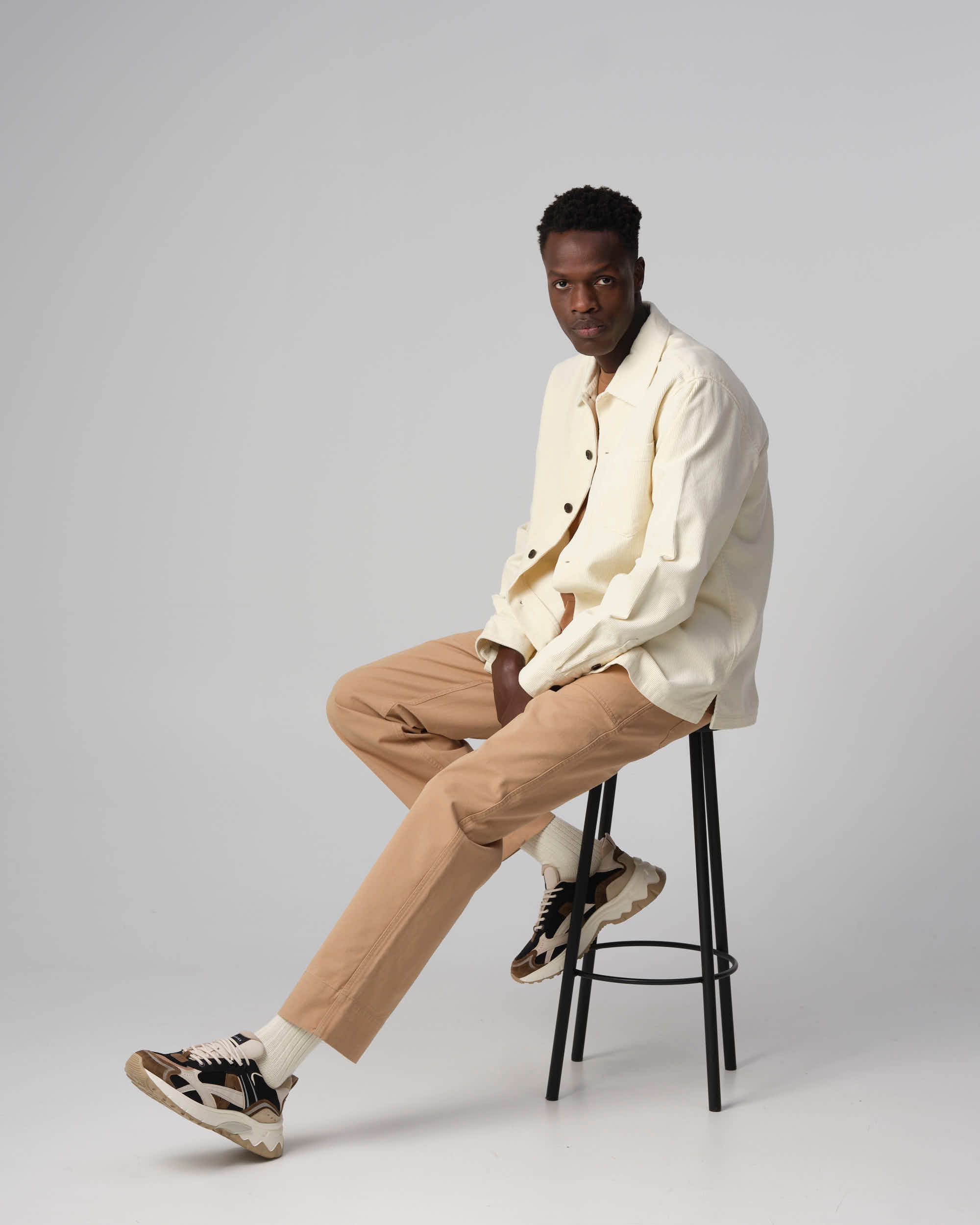 J.C. RAGS Roux Overshirt Coconut milk 093558-001-L