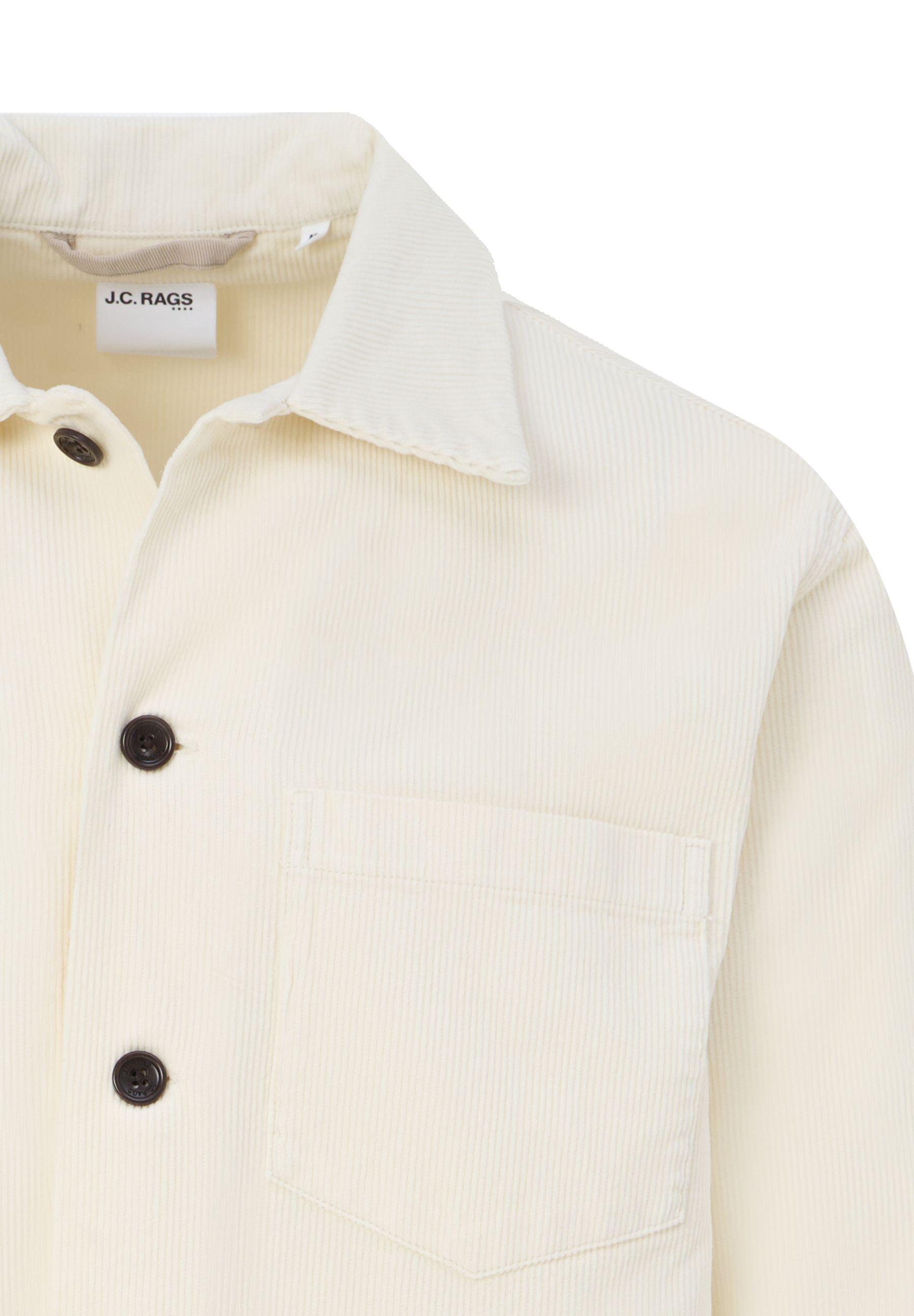J.C. RAGS Roux Overshirt Coconut milk 093558-001-L