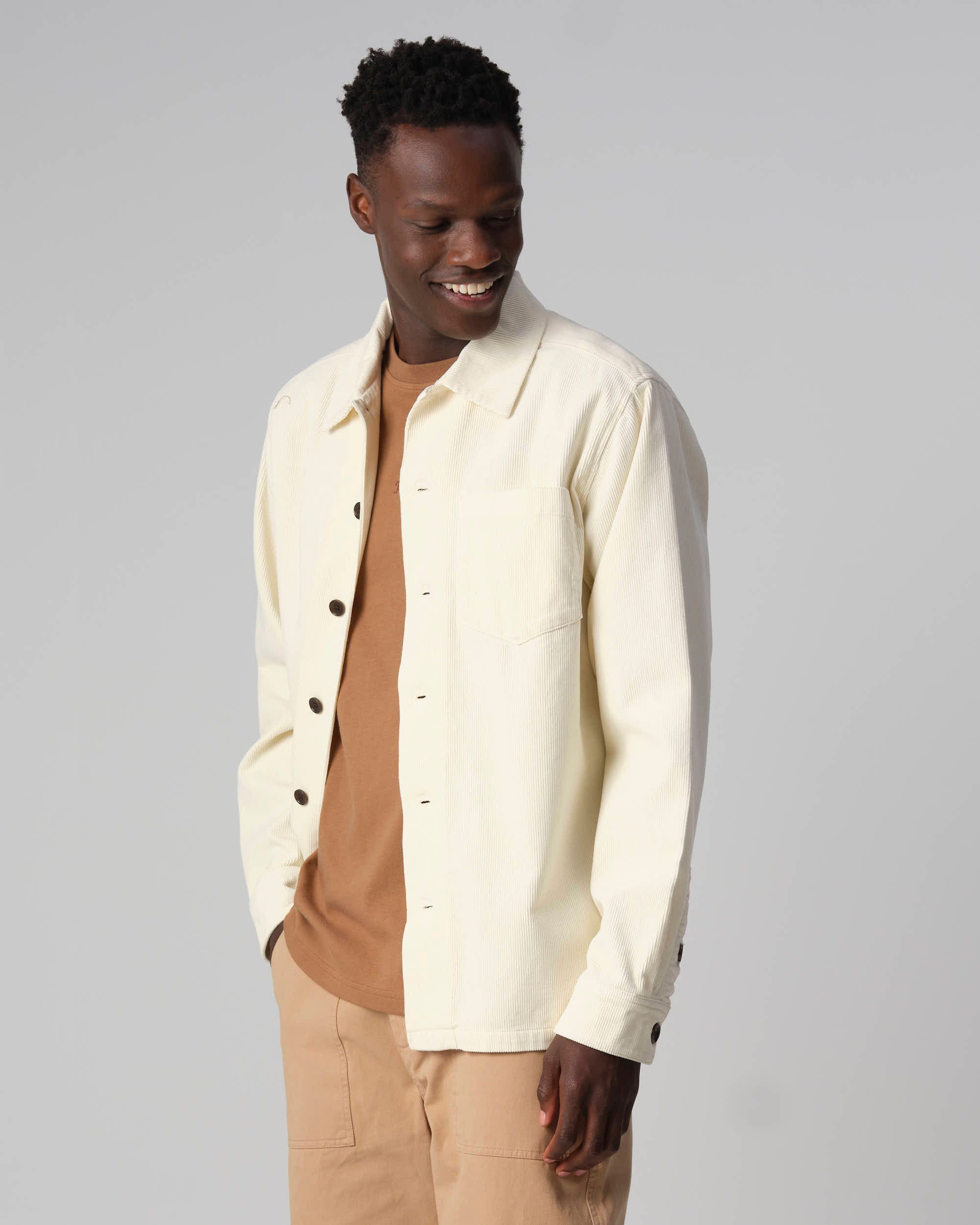 J.C. RAGS Roux Overshirt Coconut milk 093558-001-L