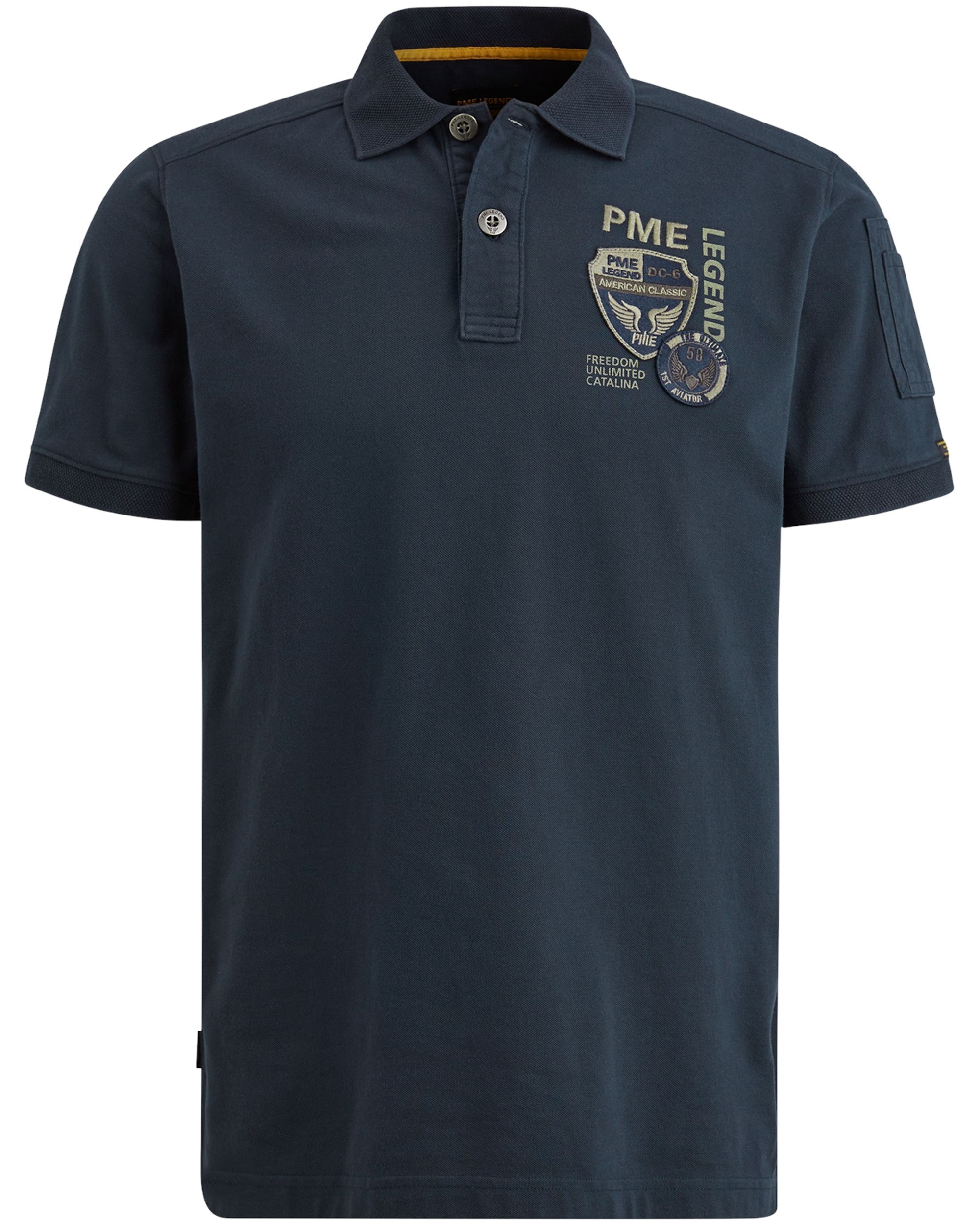 PME Legend Polo KM Blauw 093656-001-L