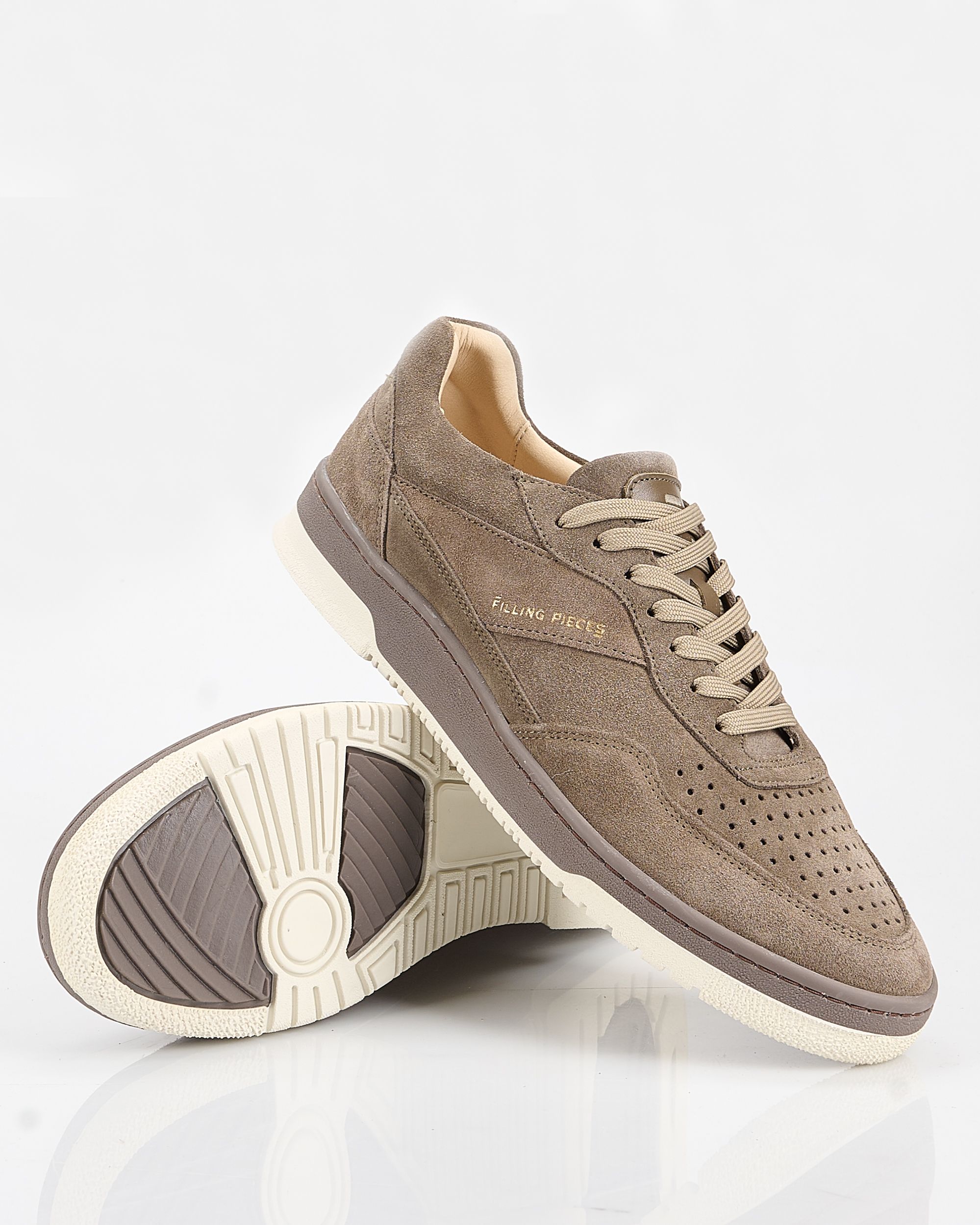 Filling Pieces Ace Suede Taupe Sneakers Bruin 093686-001-40