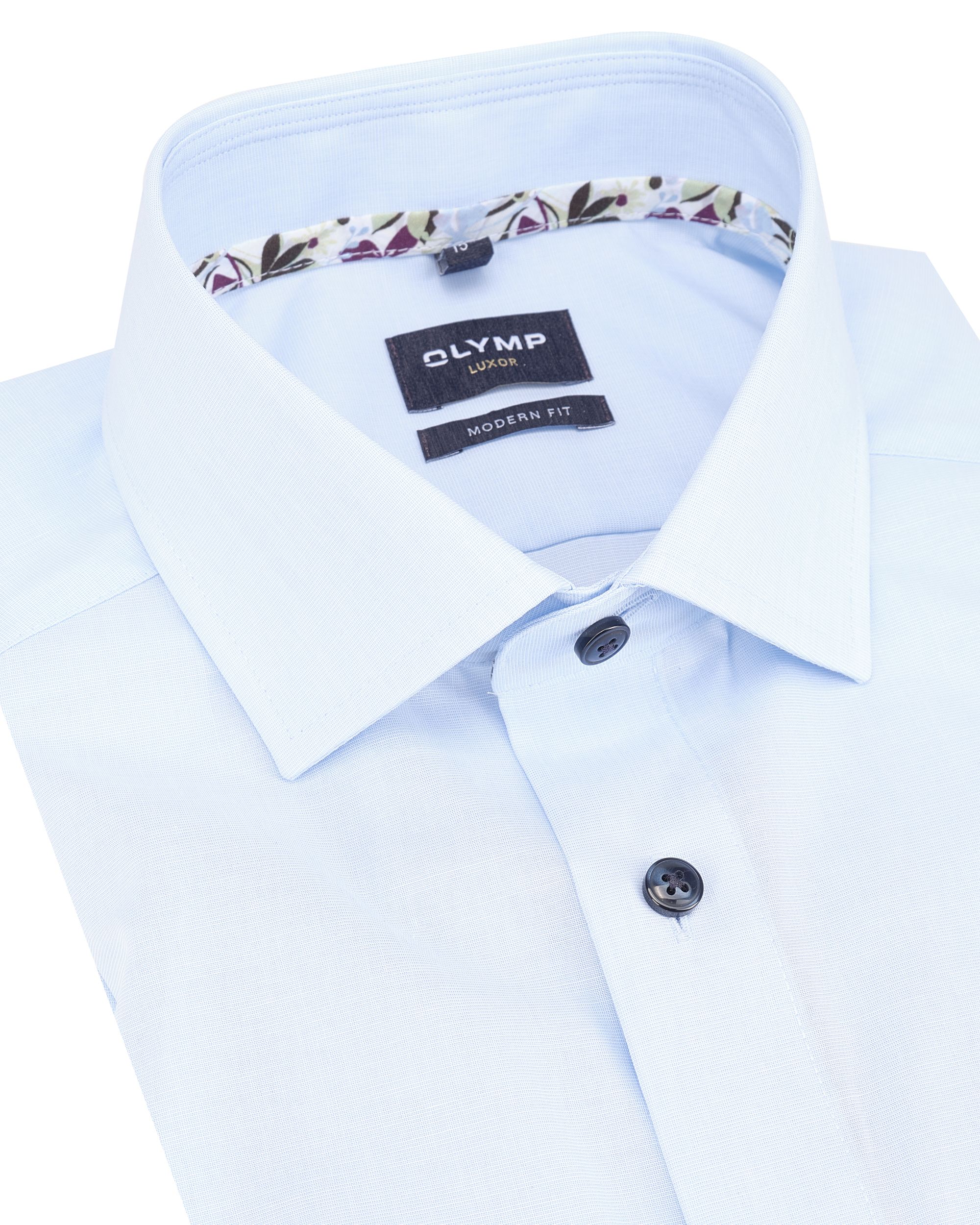 OLYMP Luxor Modern Fit Overhemd LM Blauw 093886-001-37
