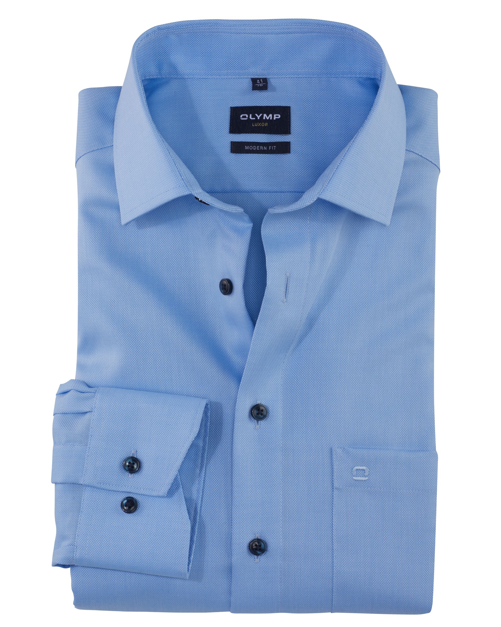 OLYMP Overhemd LM Blauw 093892-001-37
