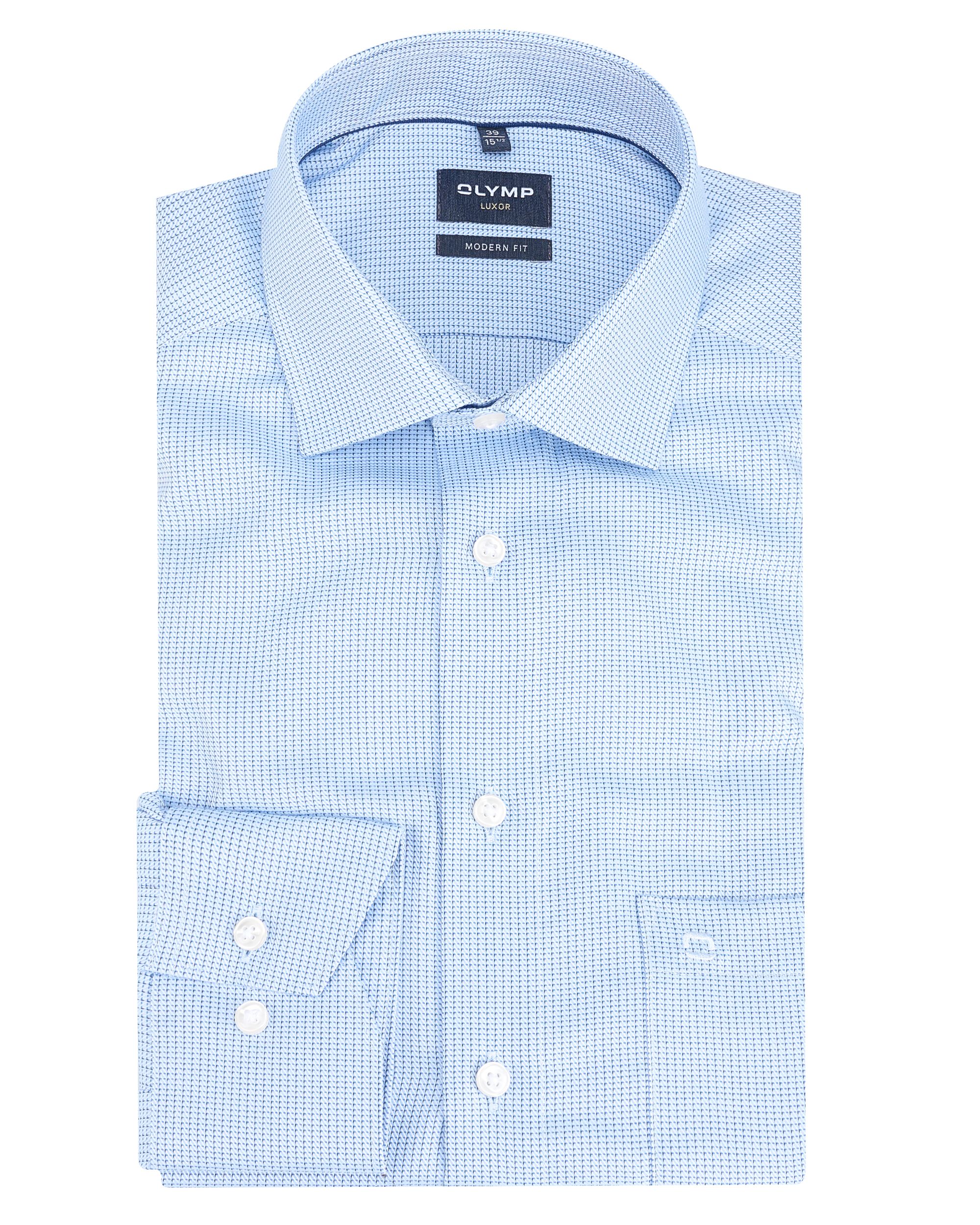 OLYMP Luxor Modern Fit Overhemd LM Blauw 093900-001-47