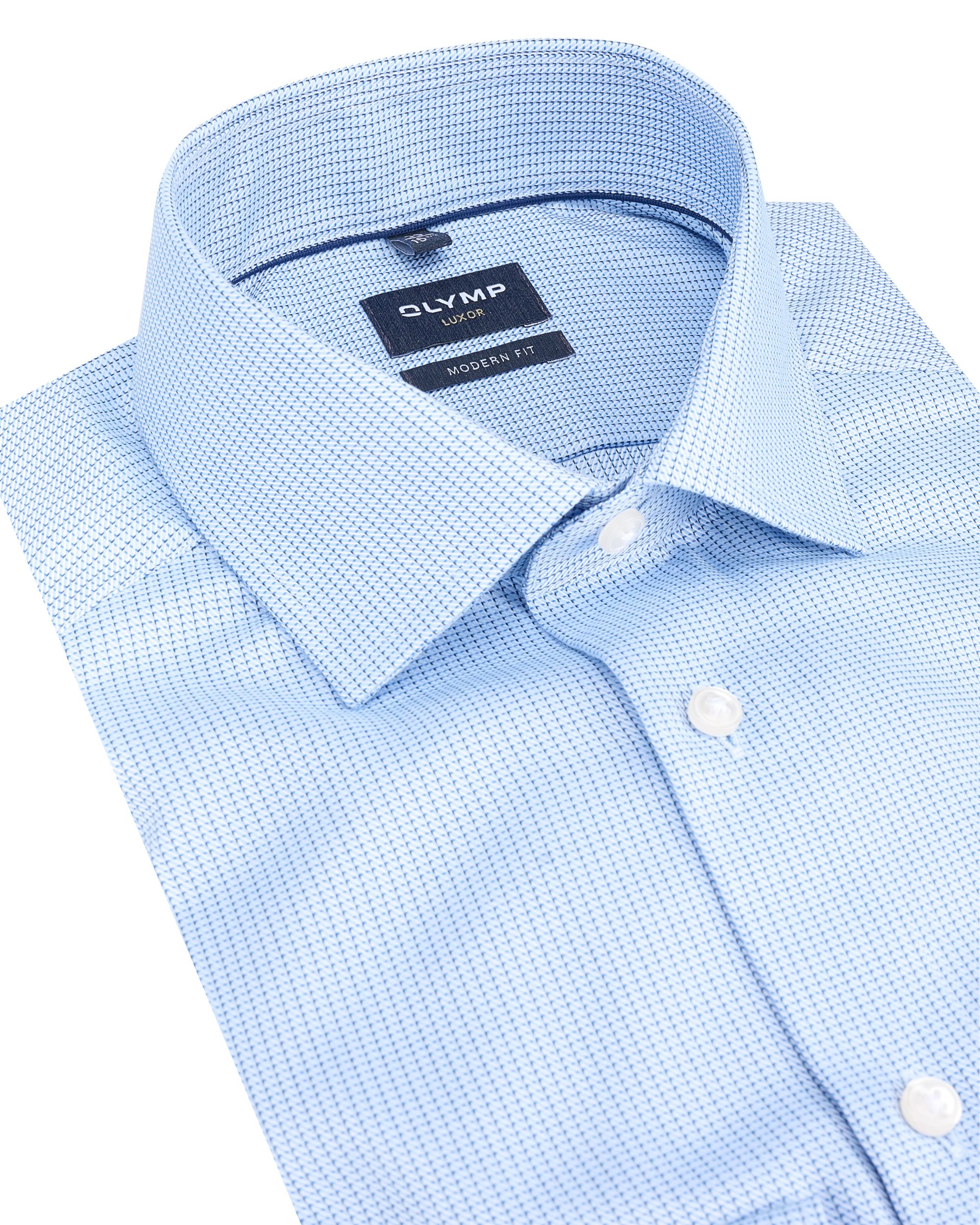 OLYMP Luxor Modern Fit Overhemd LM Blauw 093900-001-47