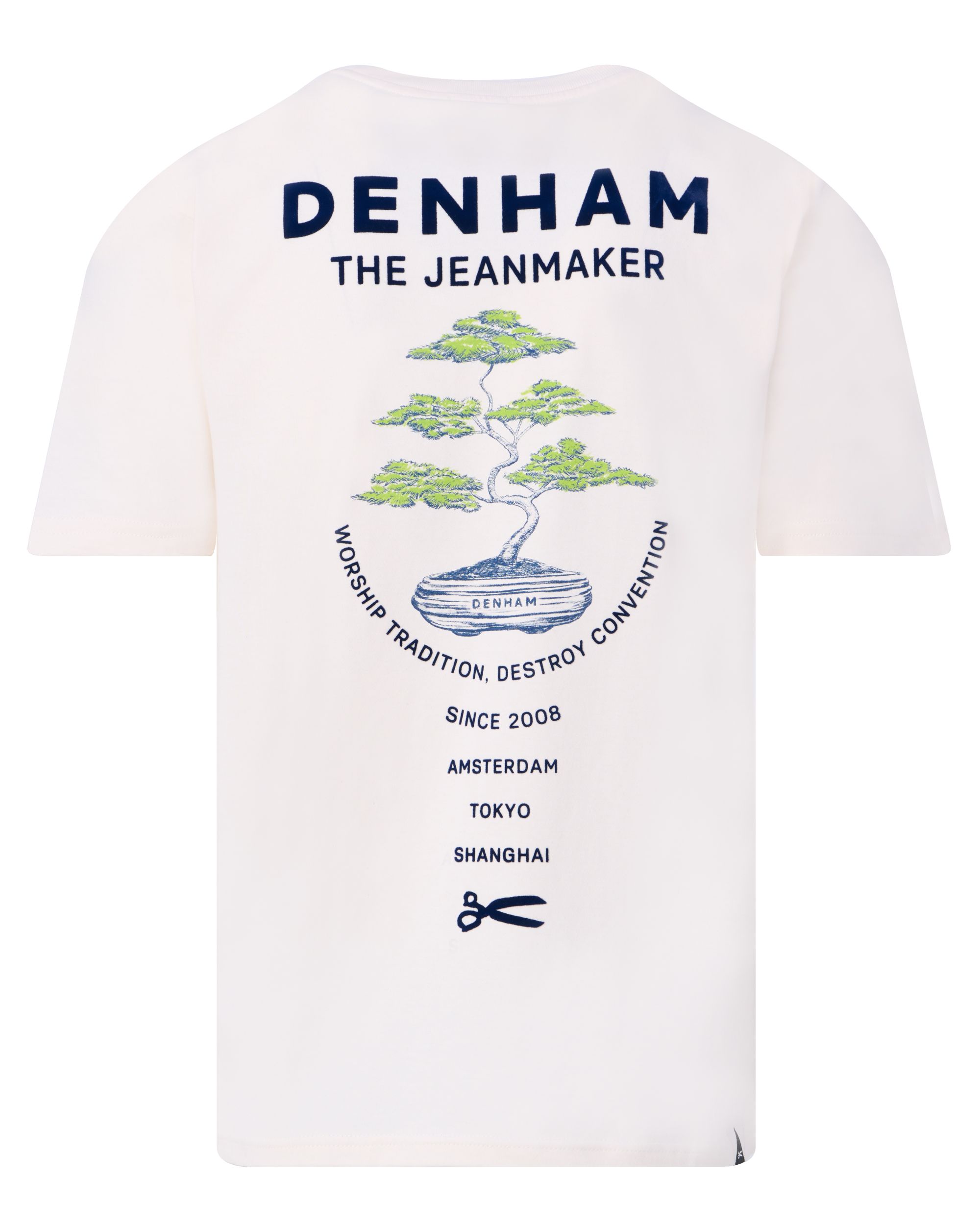 DENHAM Shrub Reg T-shirt KM Ecru 094445-001-L