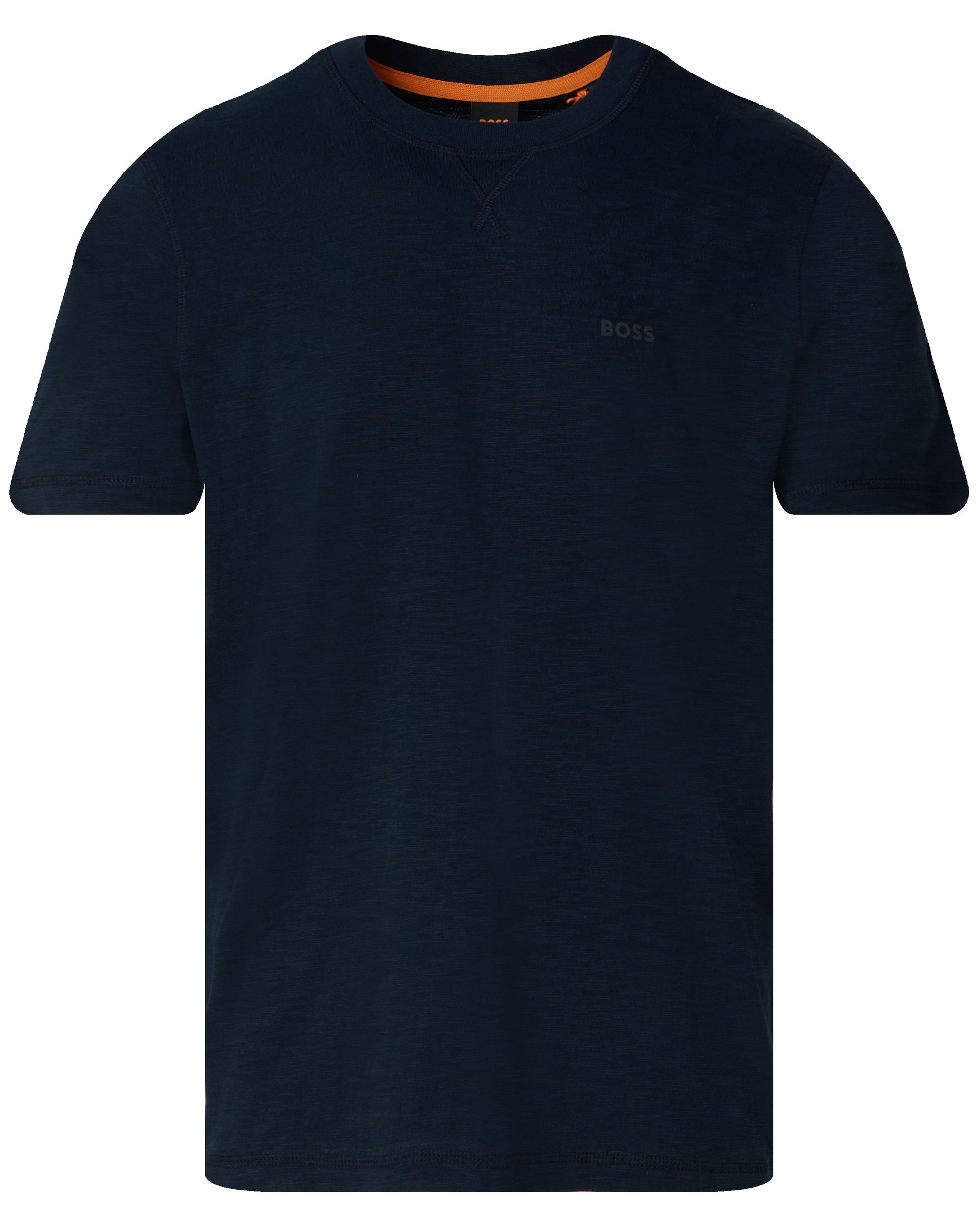 Boss Casual Te_Slub T-shirt KM Donker blauw 094591-001-L
