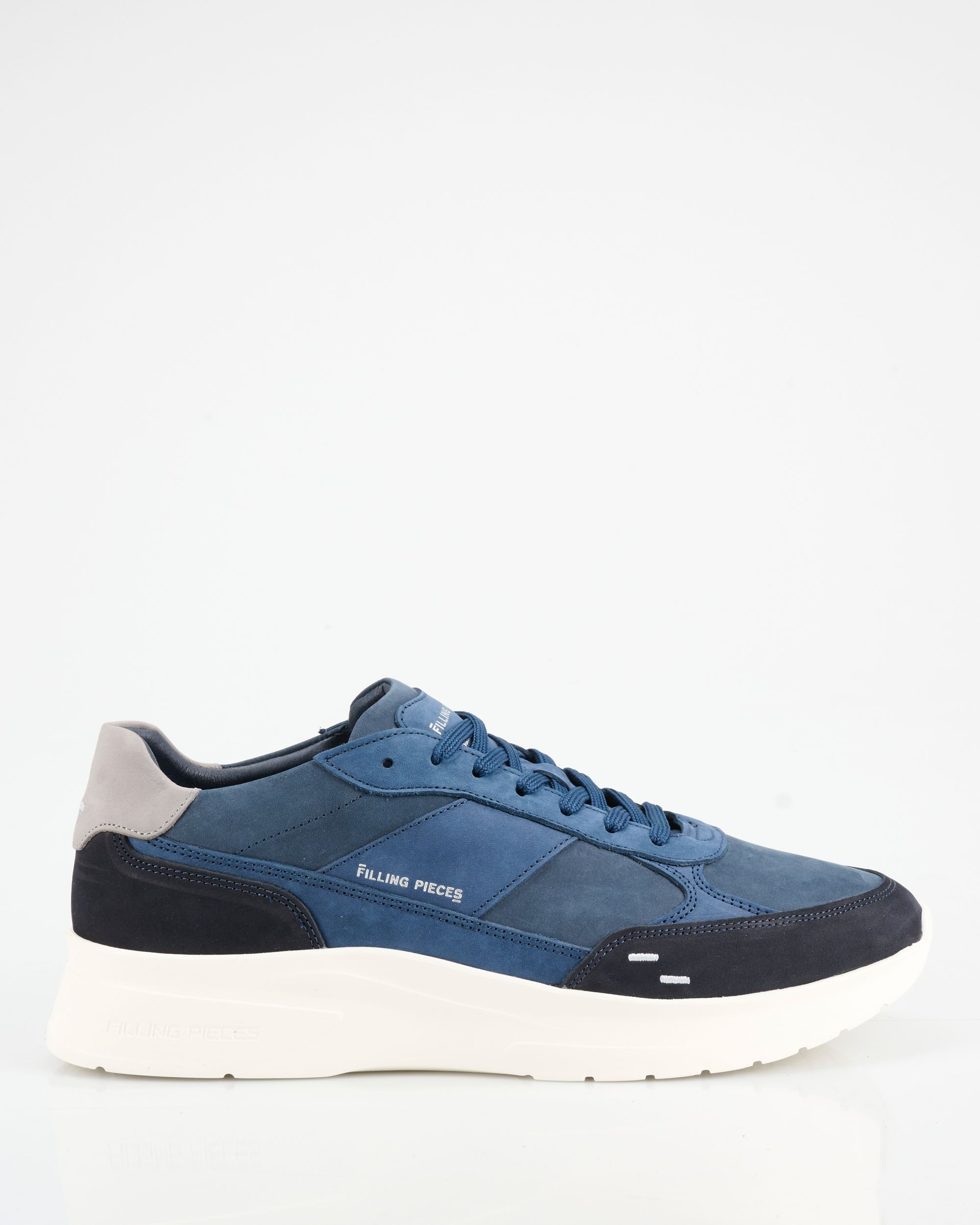 Filling Pieces Jet Runner Nubuck Navy Sneakers Donker blauw 094625-001-40