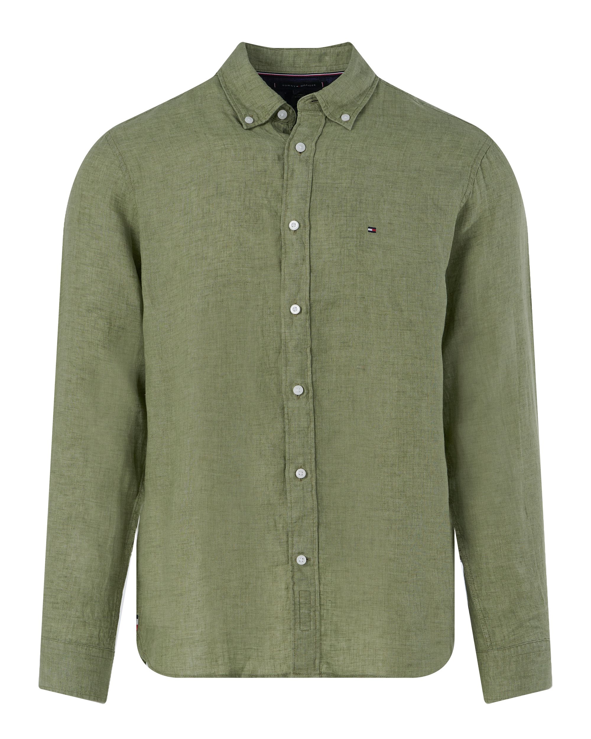 Tommy Hilfiger Menswear Casual Overhemd LM Groen 094642-001-L