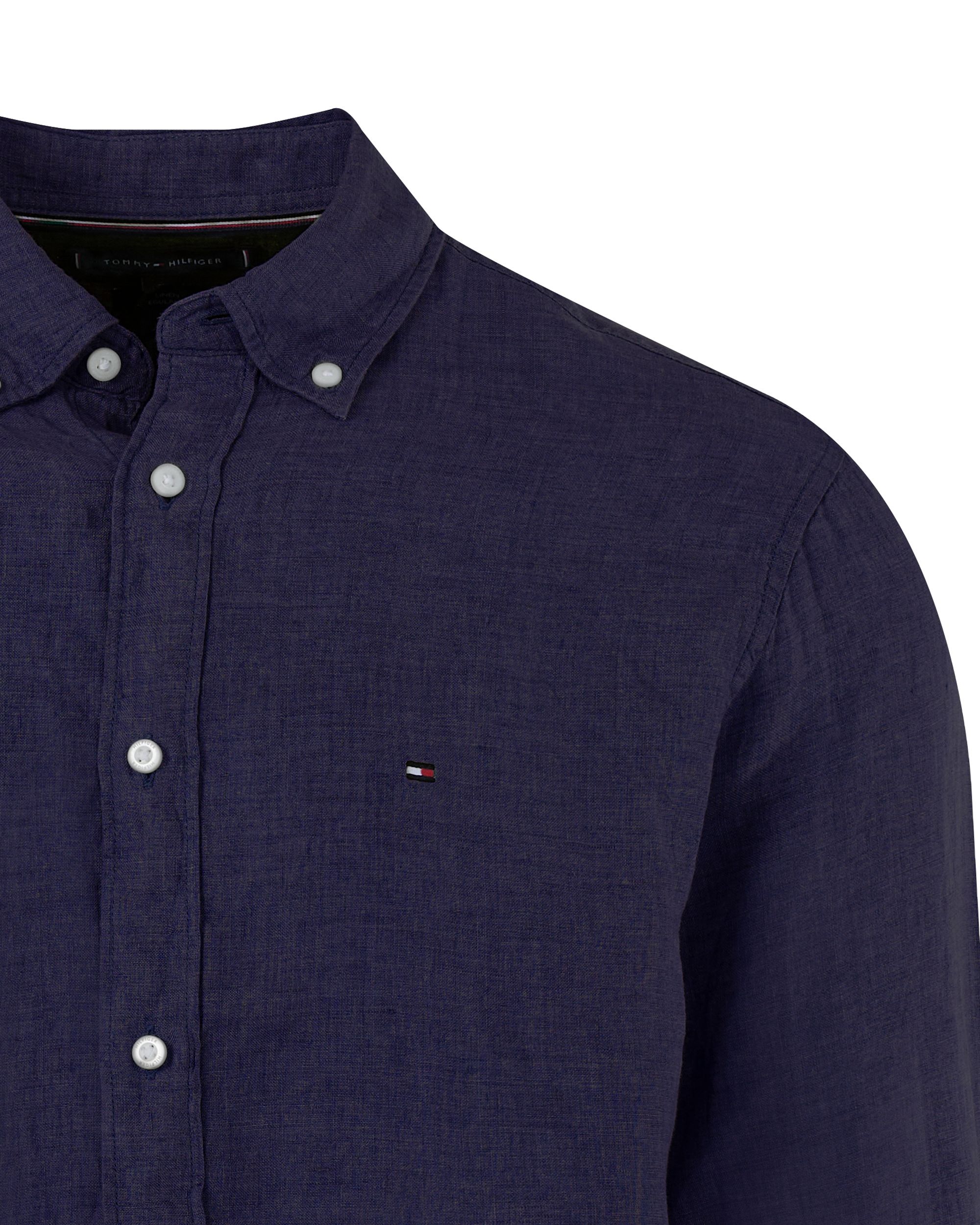 Tommy Hilfiger Menswear Casual Overhemd LM Donker blauw 094644-001-L