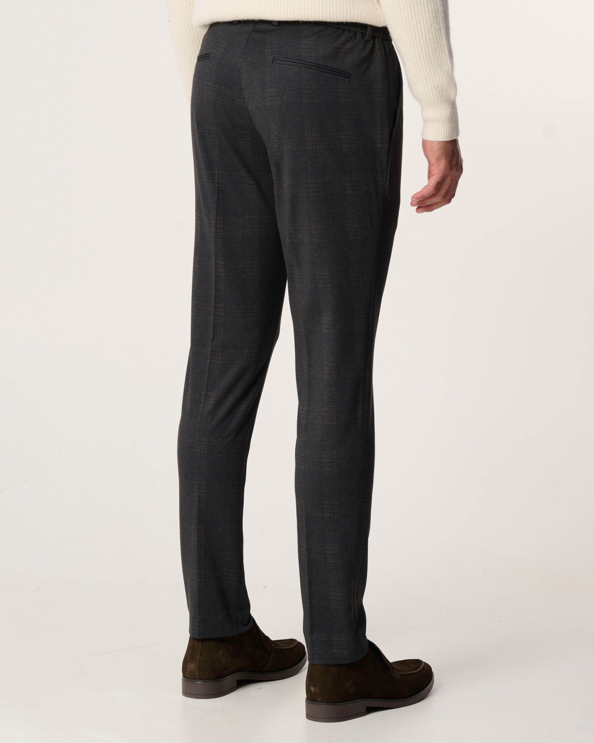 Campbell Pantalon Bruin grote ruit 094715-001-46