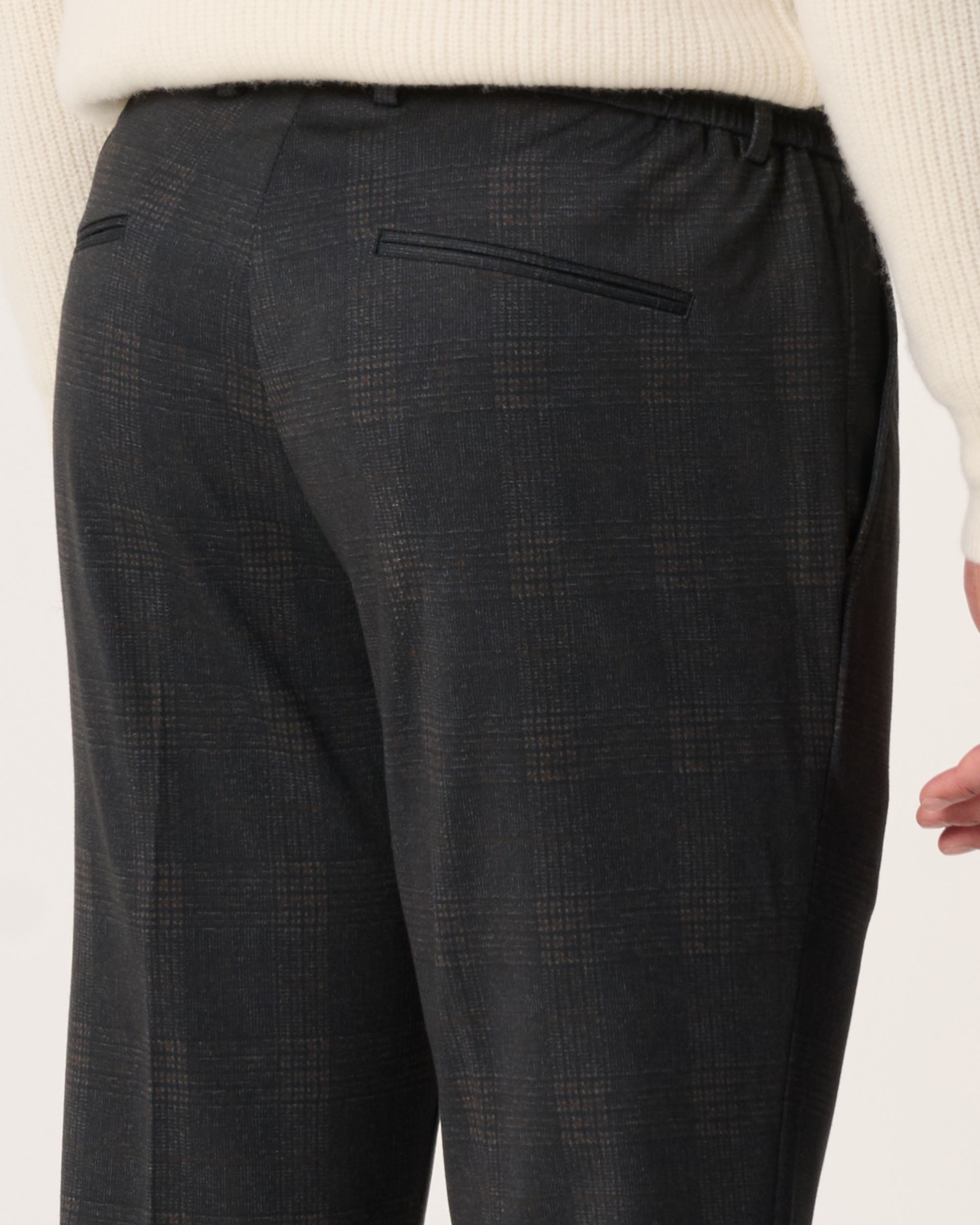 Campbell Pantalon Bruin grote ruit 094715-001-46