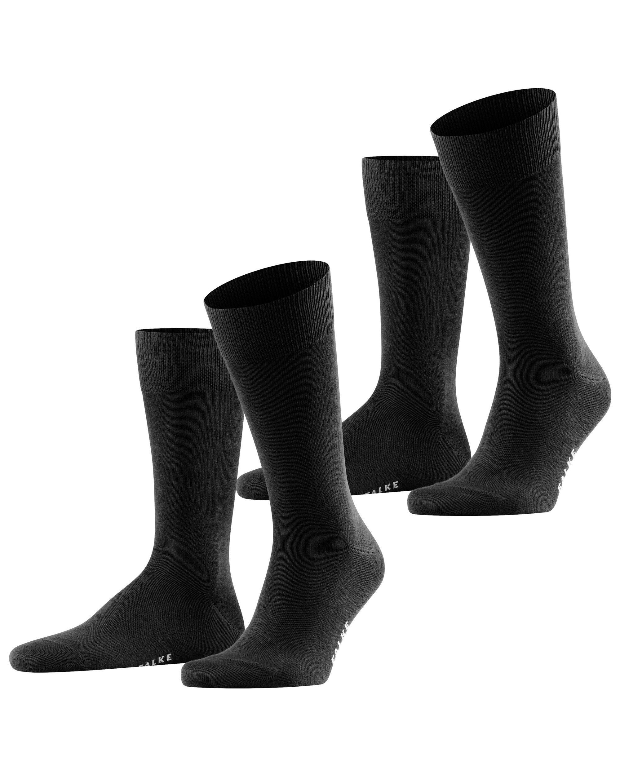Falke 2-pack Happy Sokken Zwart 094716-001-3942