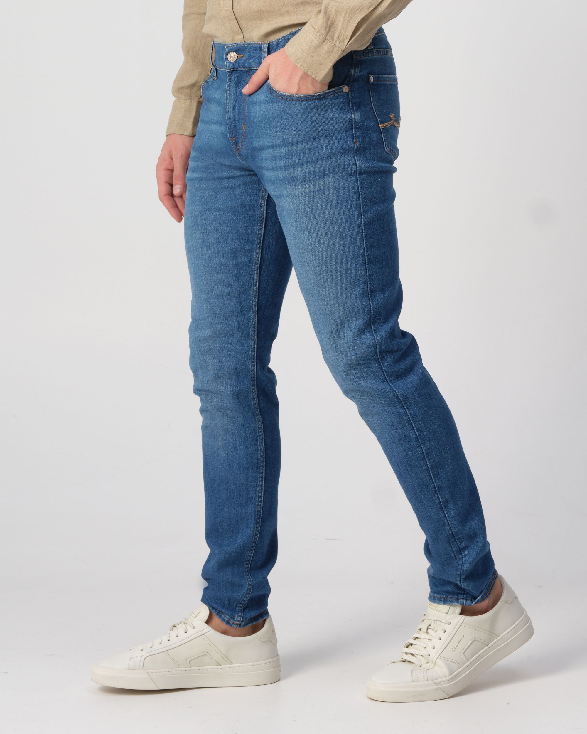Seven for all mankind Slimmy Tapered Jeans Blauw 094721-001-30