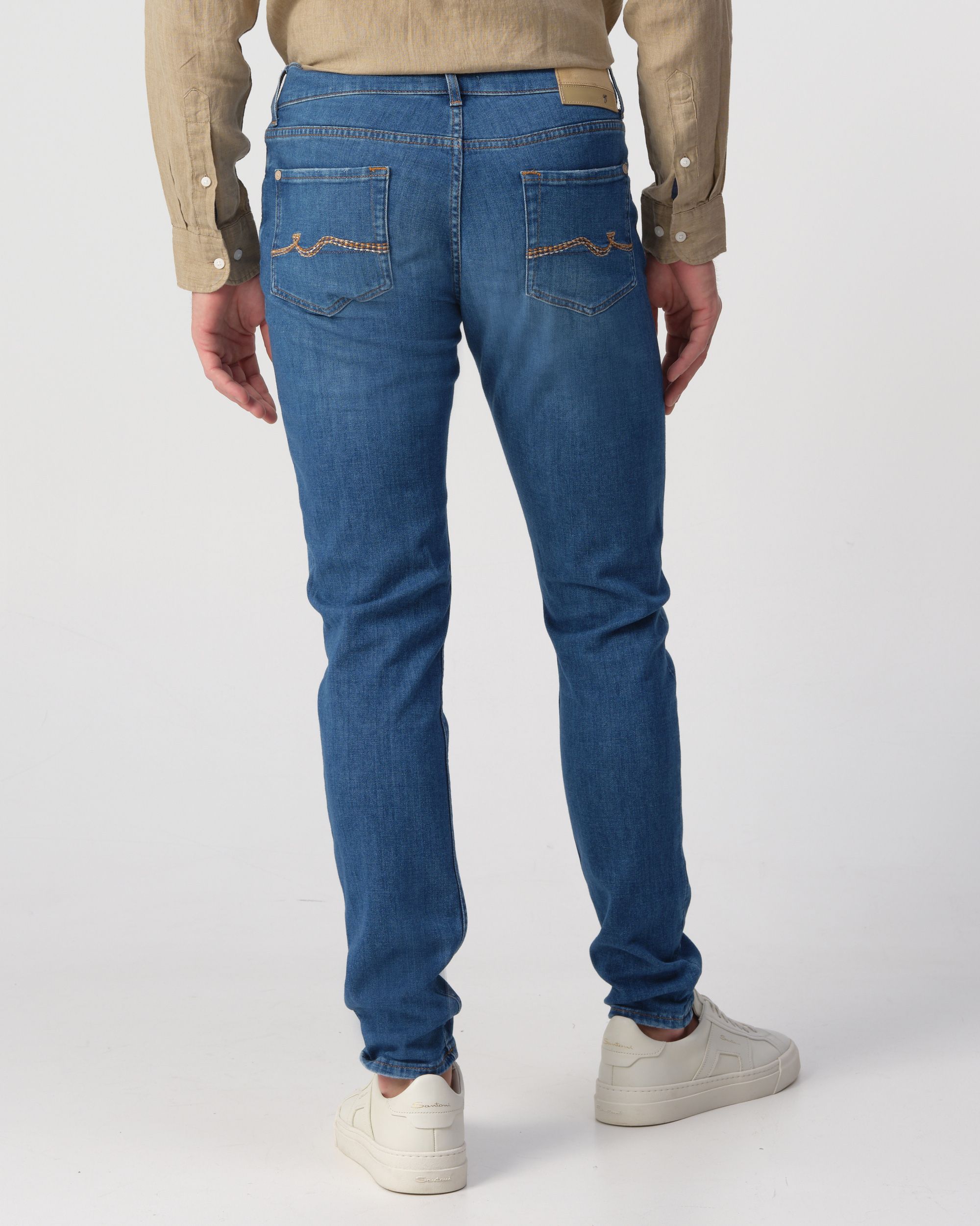 Seven for all mankind Slimmy Tapered Jeans Blauw 094721-001-30