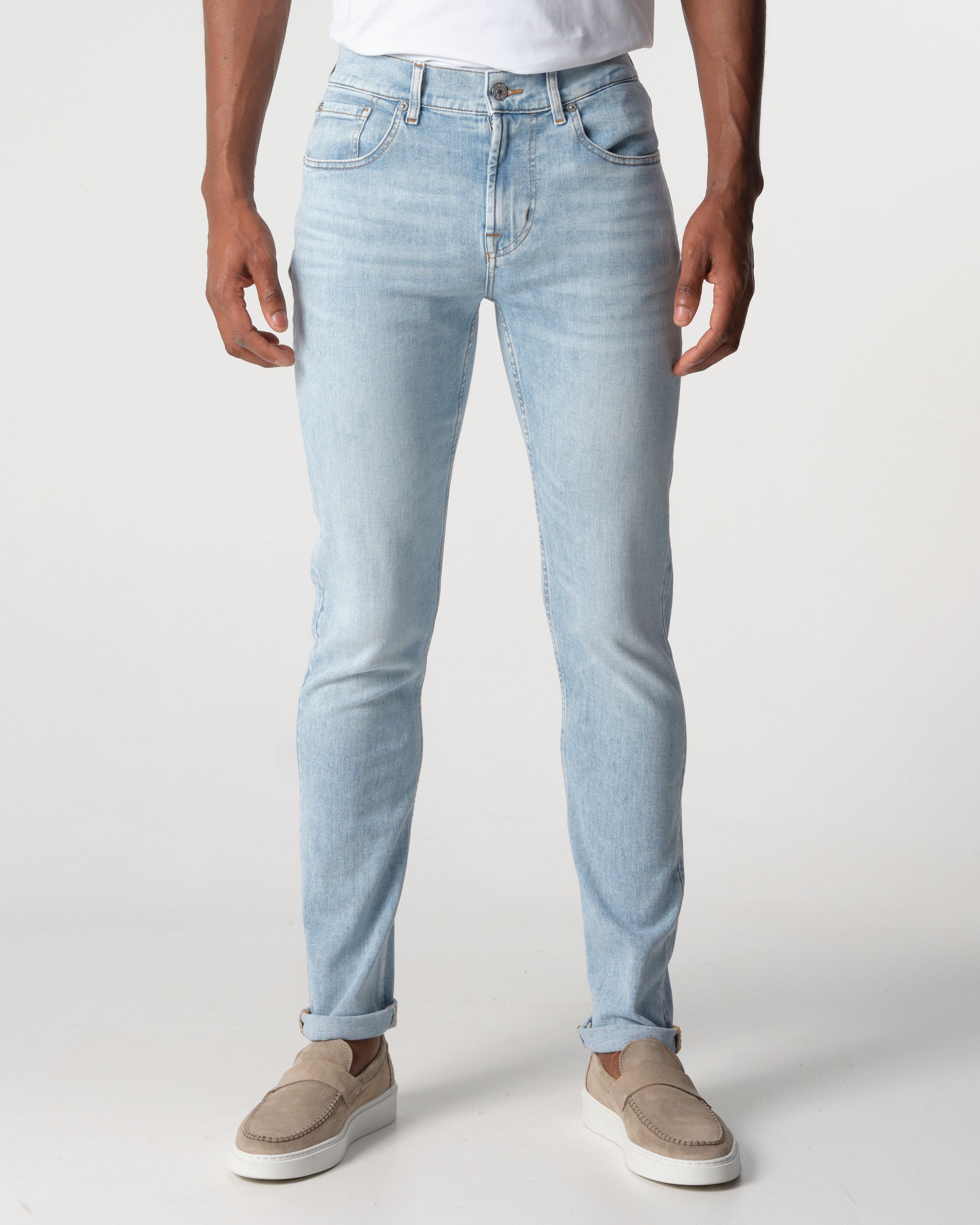 Seven for all mankind Slimmy Tapered Jeans Licht blauw 094722-001-30