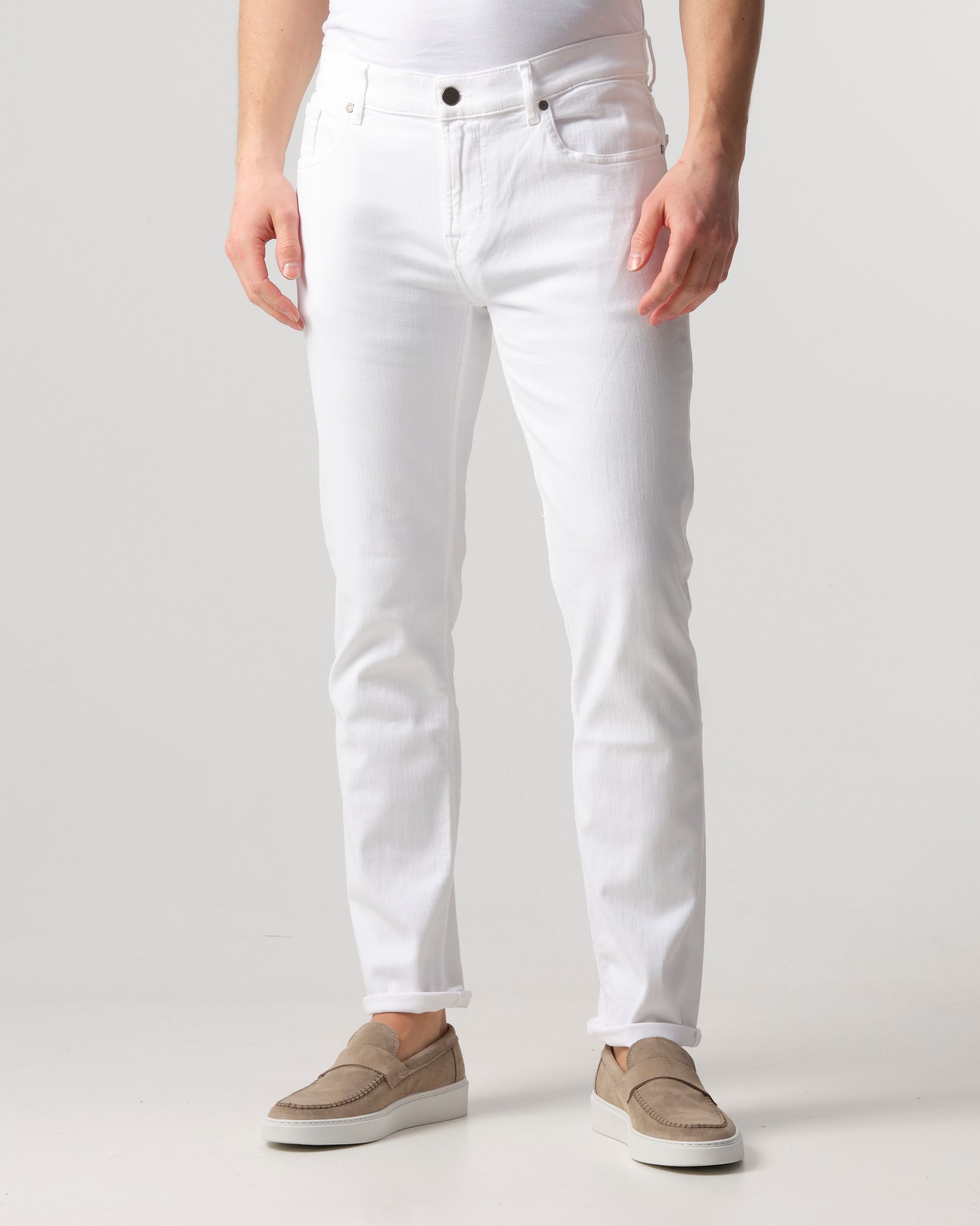Seven for all mankind Slimmy Tapered Jeans Wit 094724-001-30