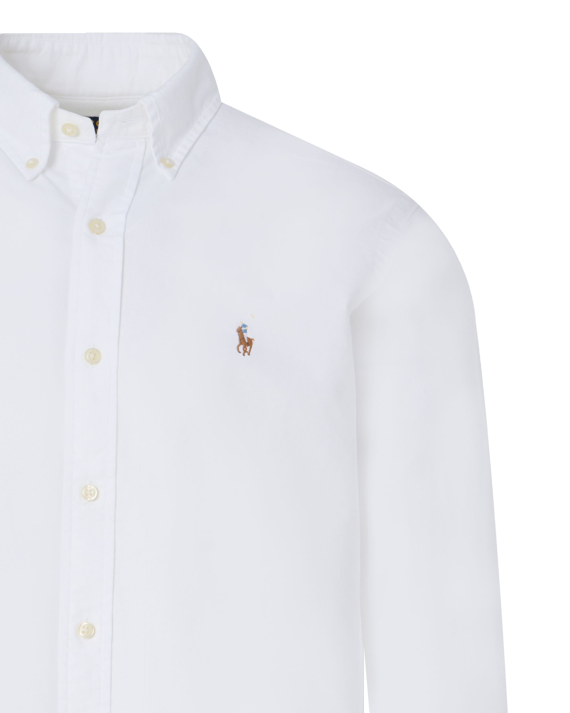 Polo Ralph Lauren Casual Overhemd LM Wit 095324-001-L