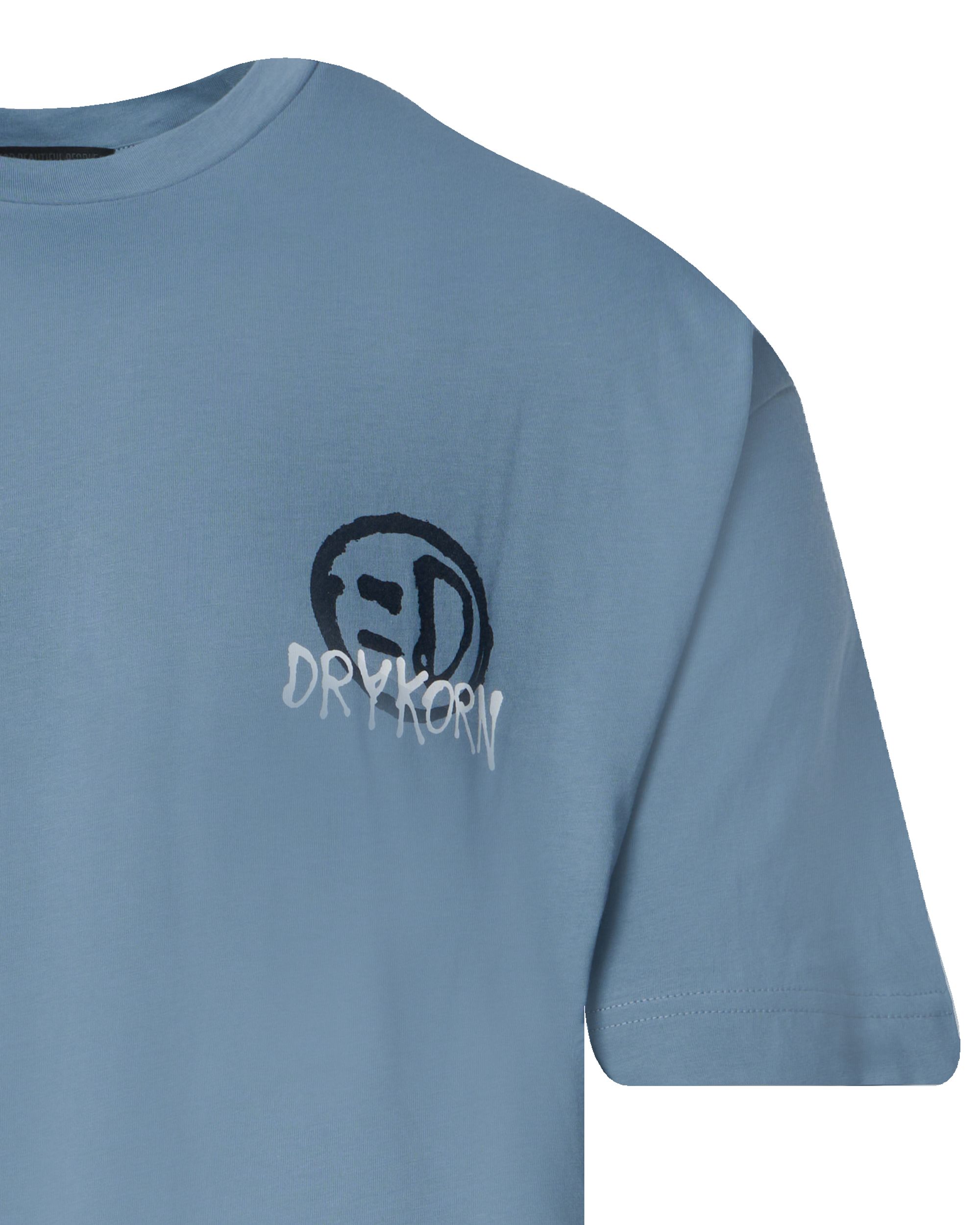 Drykorn Anayo T-shirt KM Blauw 095337-001-L
