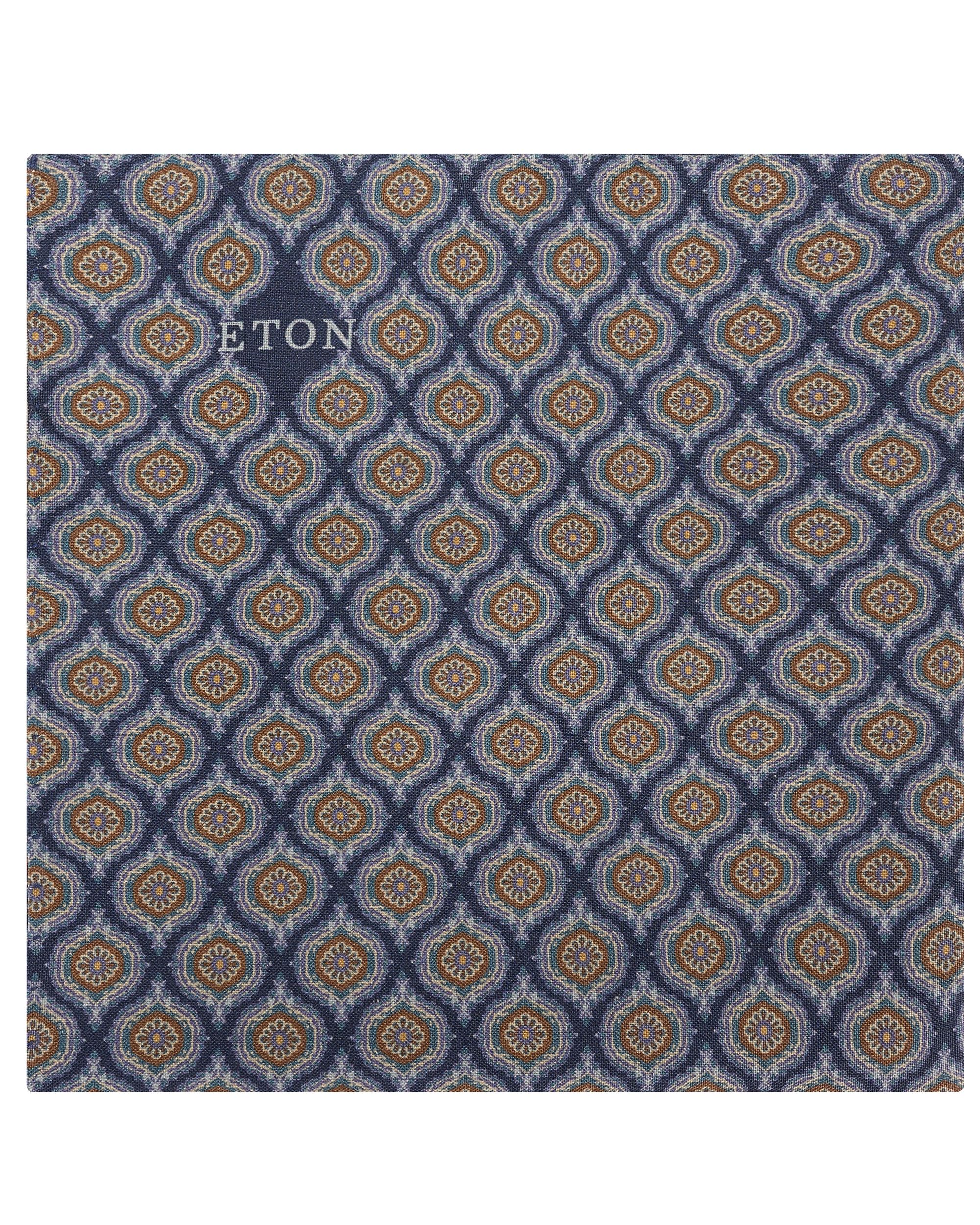 ETON Medallion Fuji Silk Pochet Donker blauw 095612-001-0